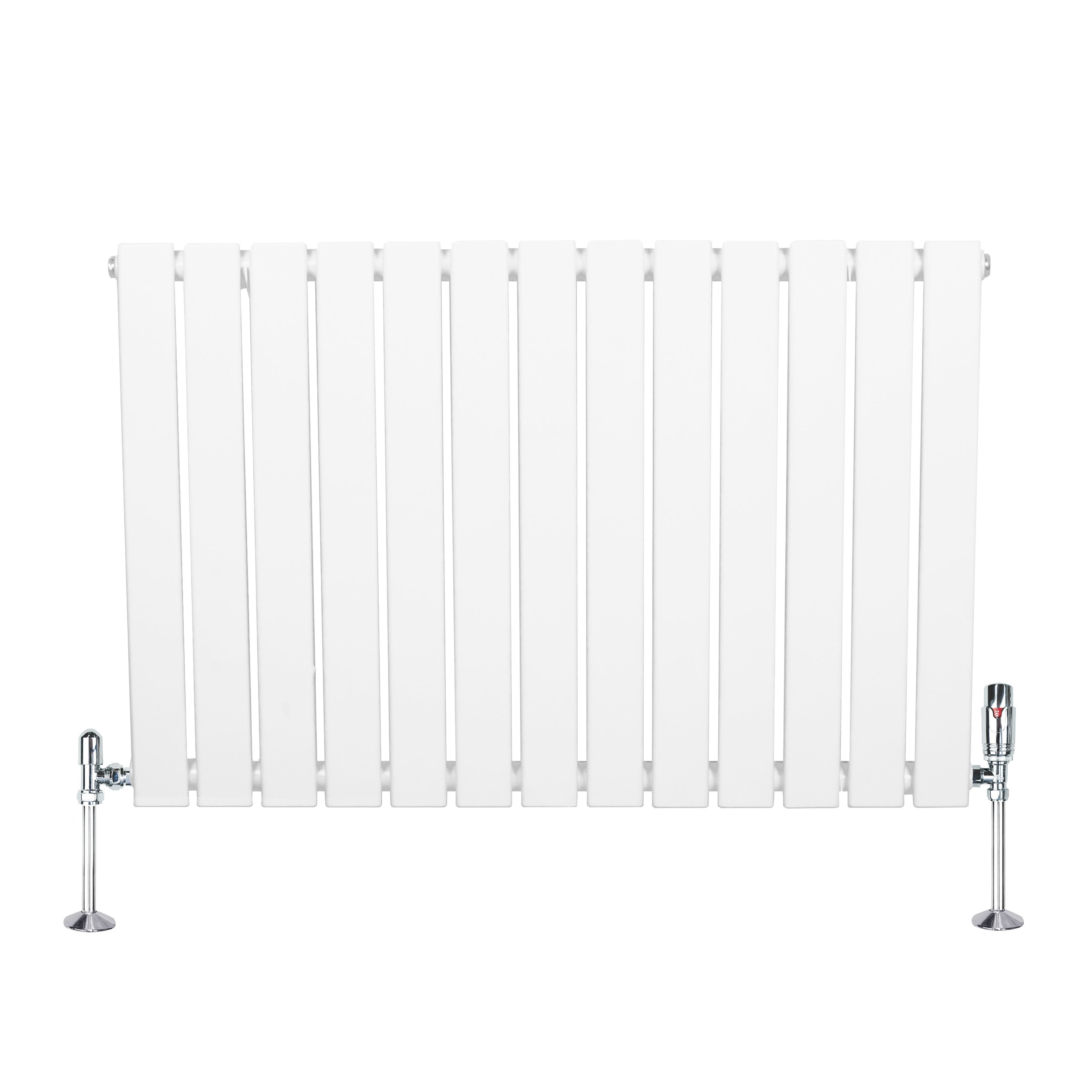 Q-Rax Piatto 600x910 Radiatore Monocolonna Bianco Valvole