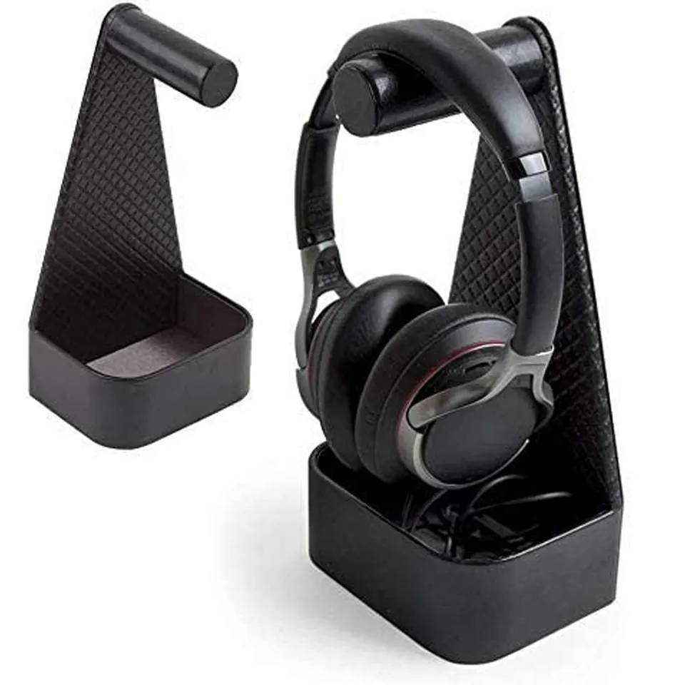 Jackcube Design Home Office supporto cuffie pelle con vassoio