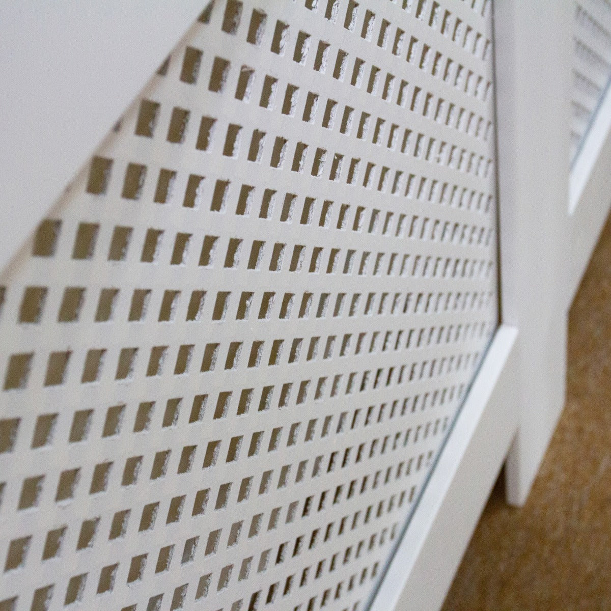 Q-Rax Copritermosifone MDF Bianco 1515 mm con Griglia