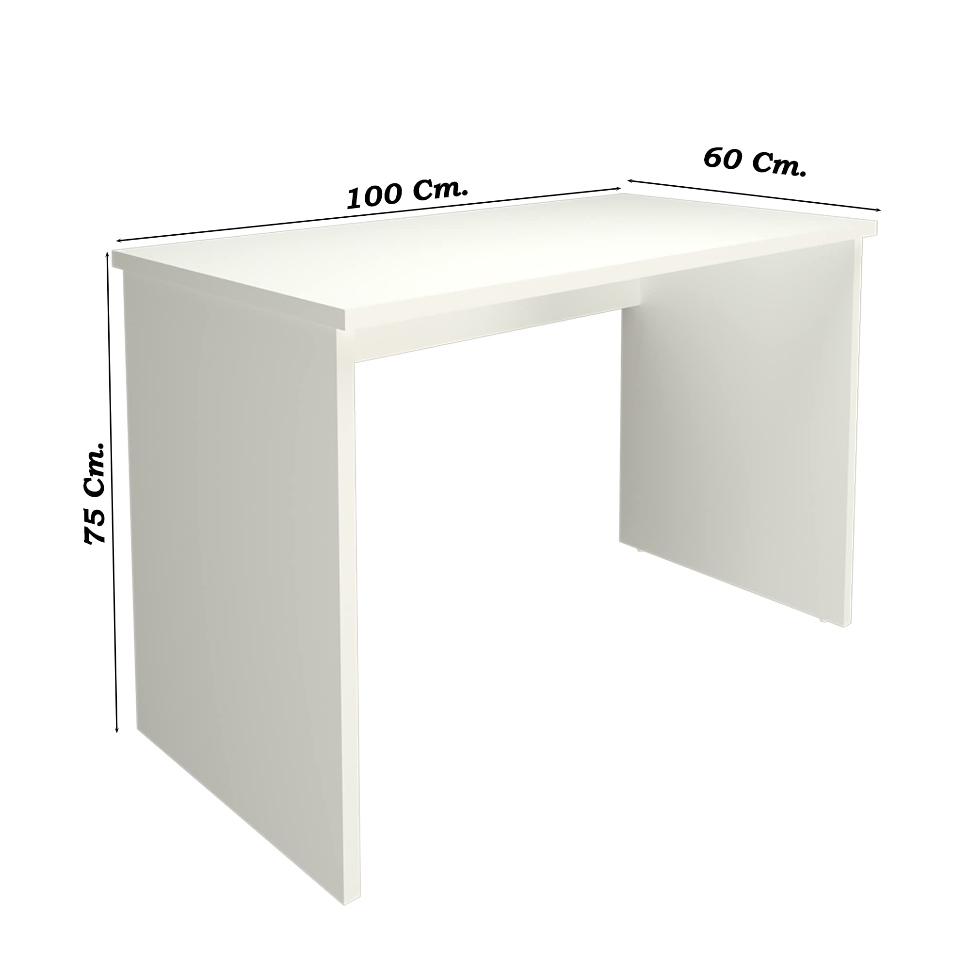 Henor Scrivania 100x60x75 cm Tavolo ufficio Bianco studio