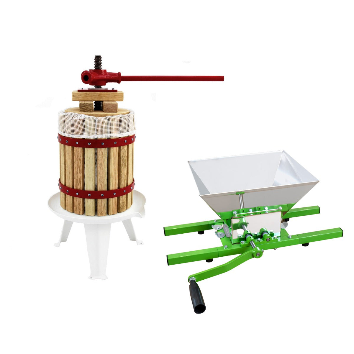 Q-Rax Torchio frutta 12L + trituratore 7L acciaio