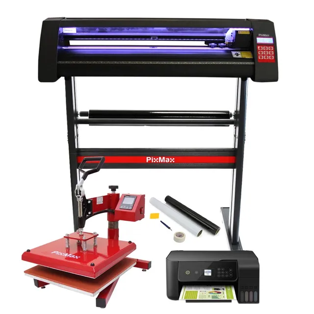 Q-Rax Commercio Artigianato LED 720 Plotter Vinile + Pressa 38x38