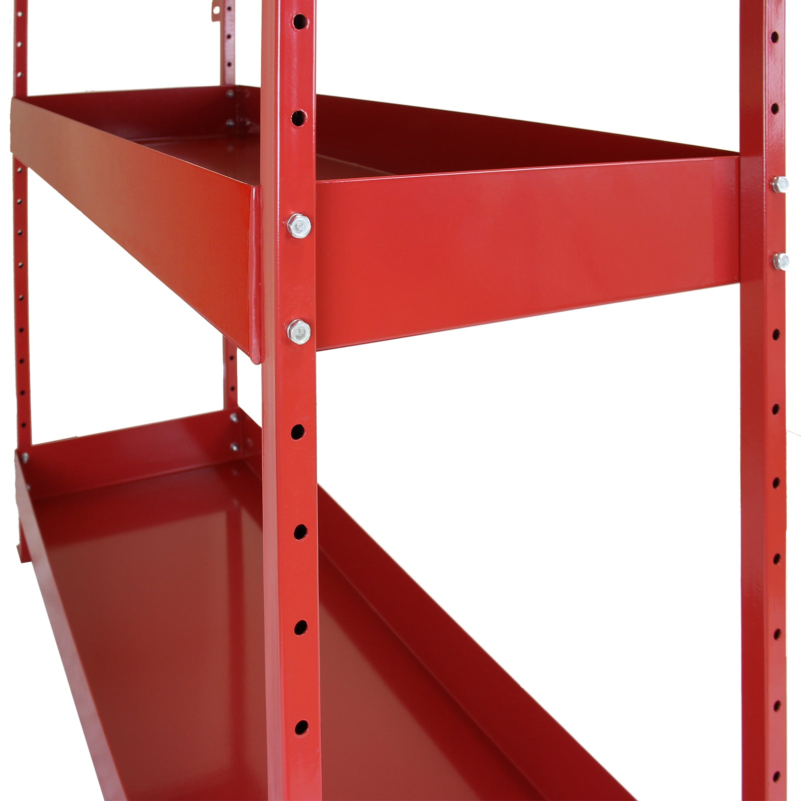 Q-Rax Scaffali da Garage Volcano scaffale 3 ripiani rosso