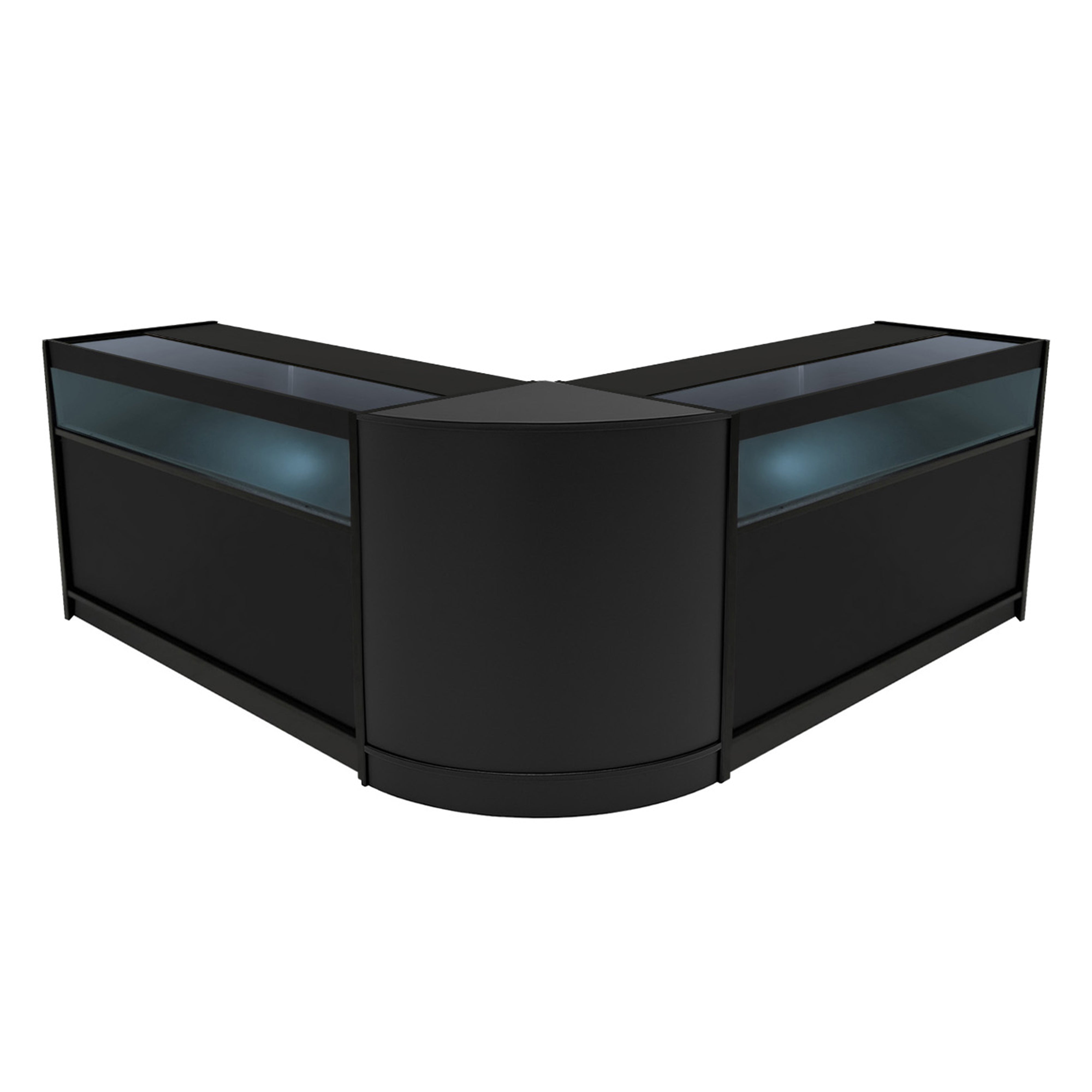 Q-Rax Banconi Iris Set 2x B1500+CM60 Bancone Nero LED