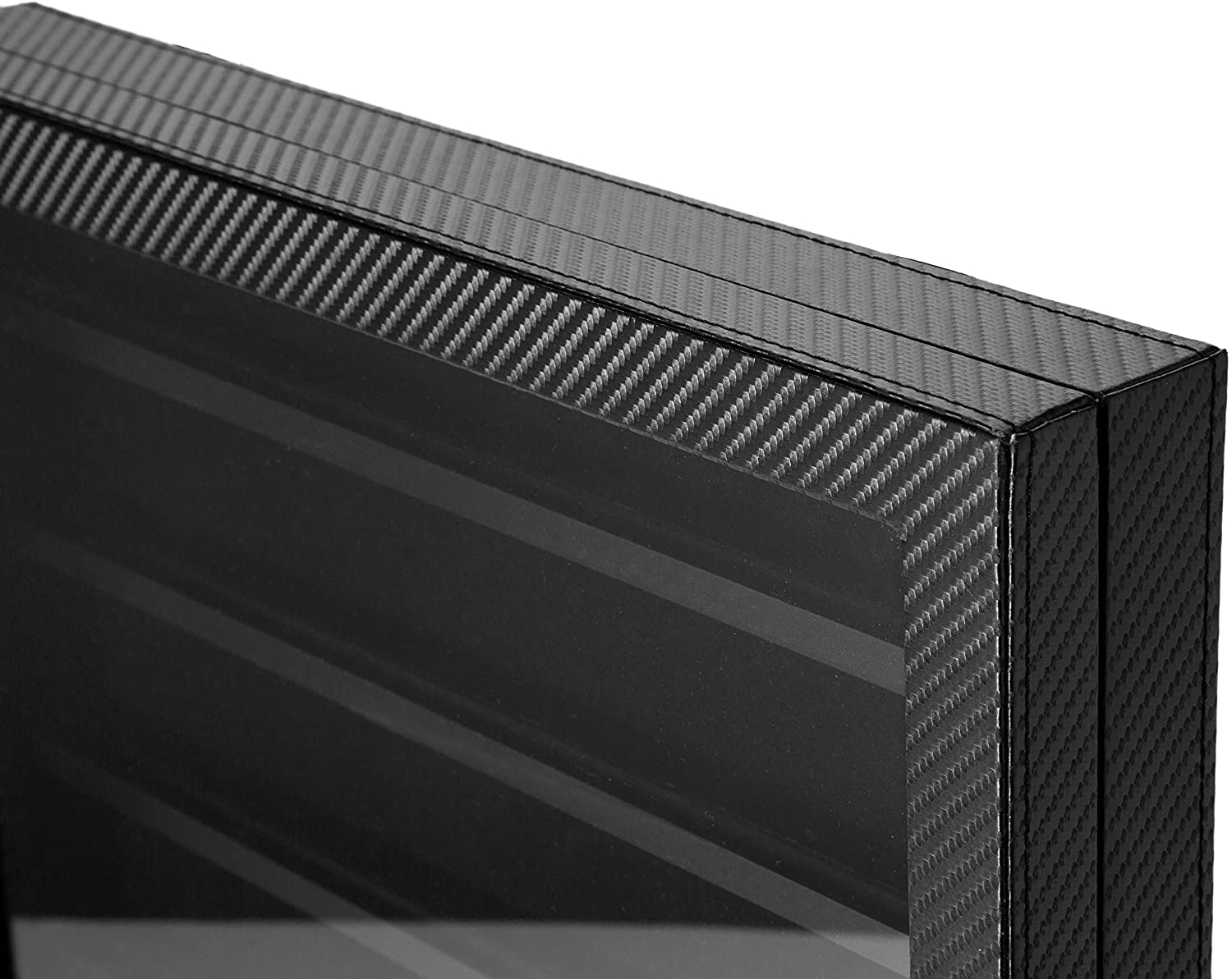 Jackcube Design Display teca monete nera 7 ripiani con vetro