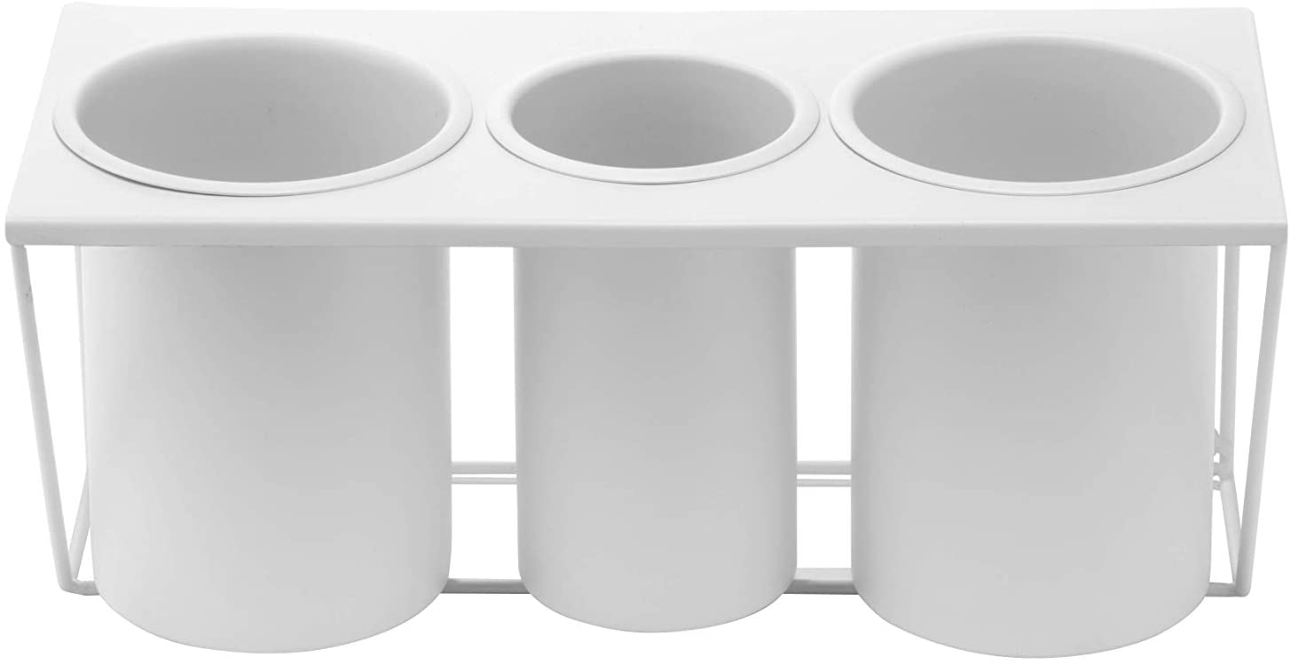 Jackcube Design Bathroom Porta Phon Parete Bianco Acciaio 32 cm