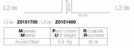 Officinanove Abaco libreria sospesa 100x100 acciaio legno