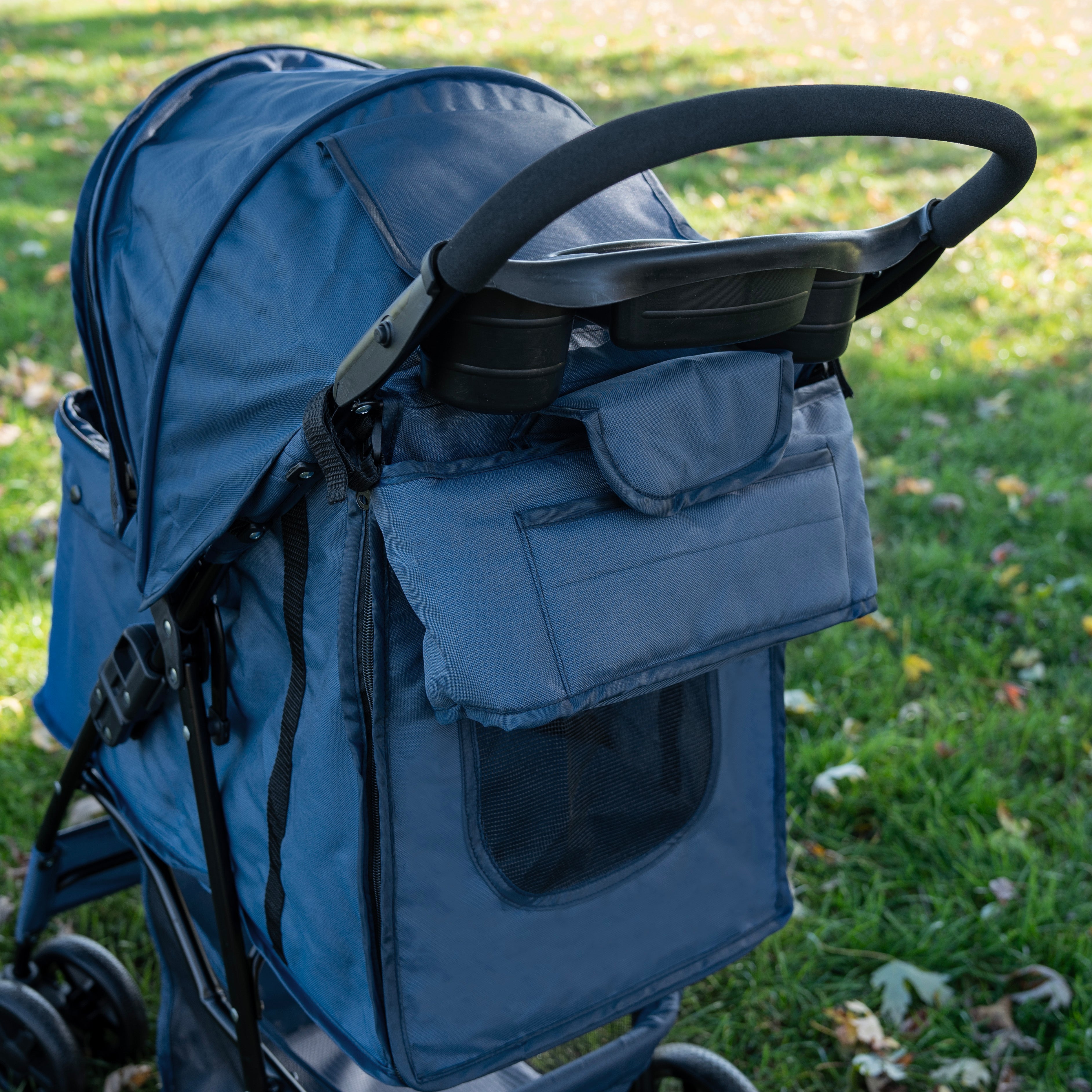 Q-Rax Borsa Organizer Passeggino Animali Blu Navy Oxford