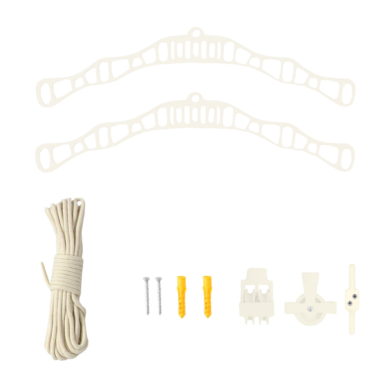 Q-Rax Stendibiancheria Soffitto Puleggia 0,9 m Avorio