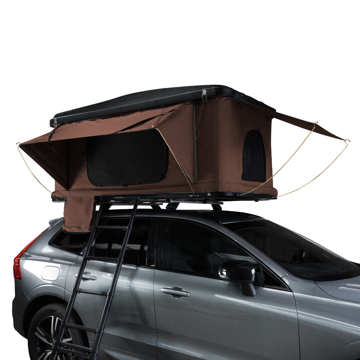 Q-Rax Tenda da Tetto Auto Guscio Rigido marrone impermeabile 3000mm