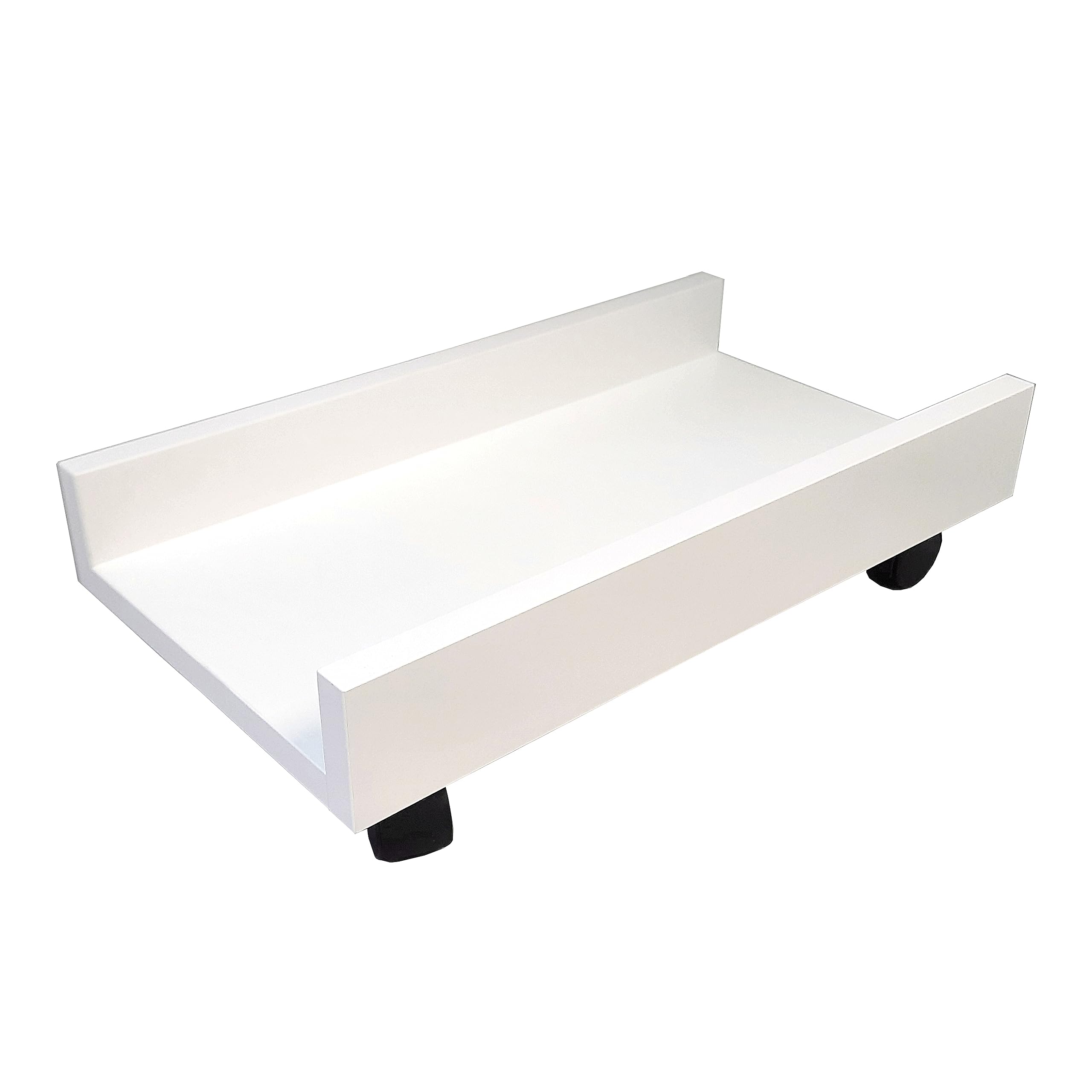 Henor Supporto CPU 25x45x12,5 Ruote Bianco Torre PC
