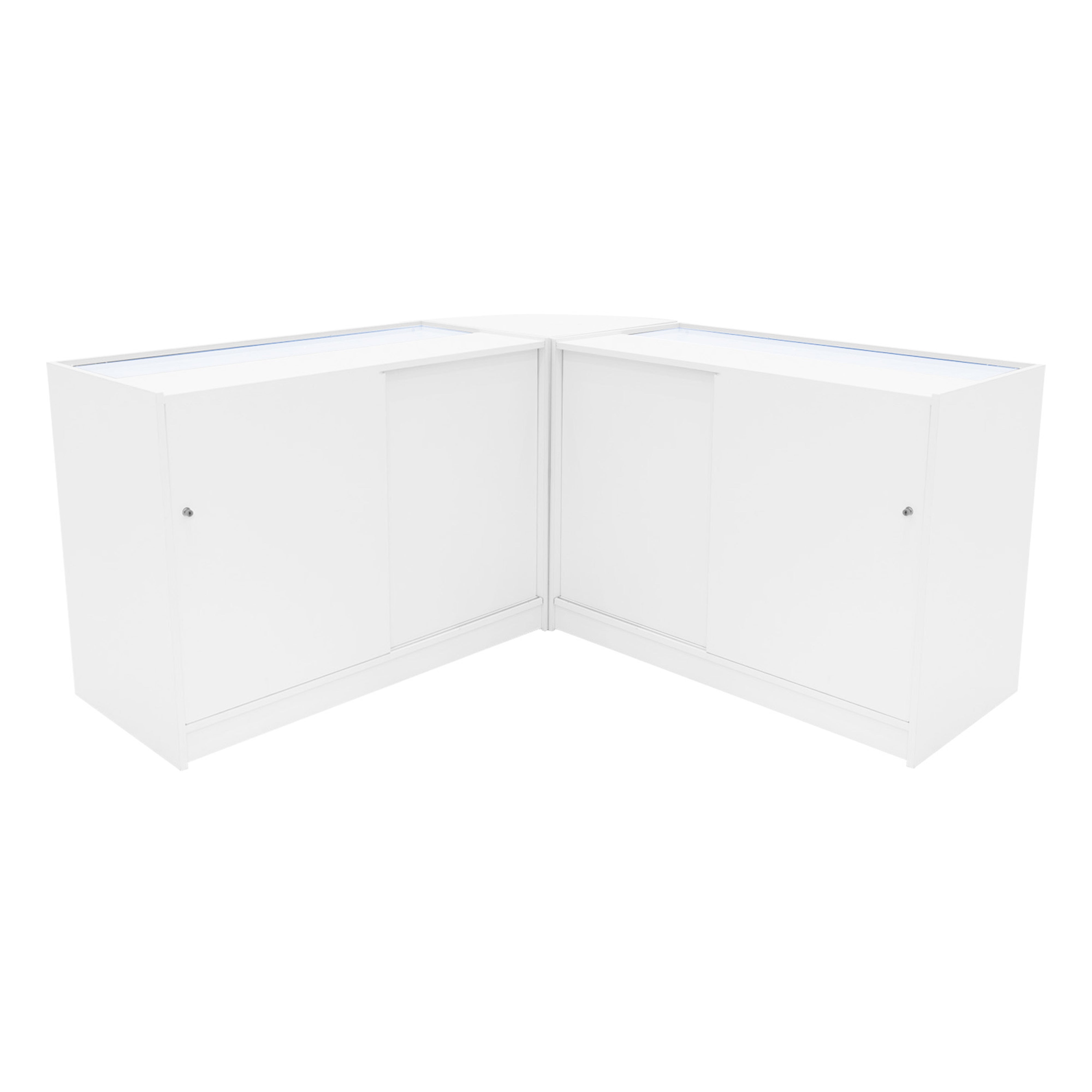 Q-Rax Helios Set 2x K1200+CM60 Bancone Bianco LED