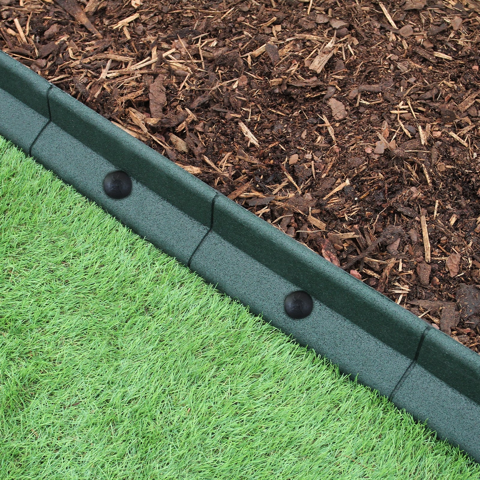 Q-Rax Bordatura Giardino Flessibile 1,2m Verde 4 Pezzi