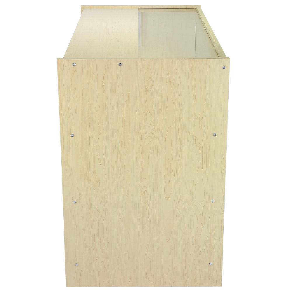 Q-Rax B1200 bancone negozio acero 120 cm espositore
