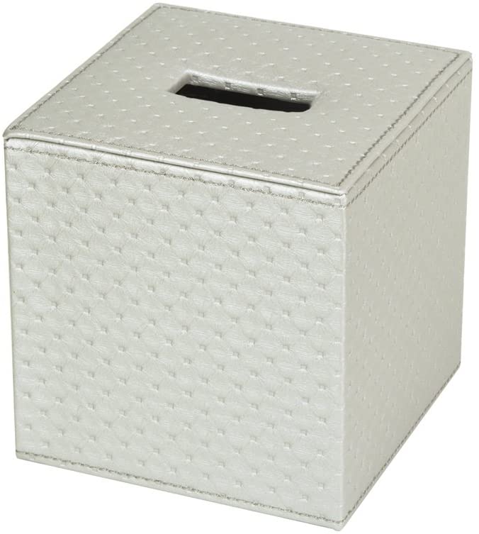Jackcube Design Living Room Copri Scatola Fazzoletti Pelle Argento