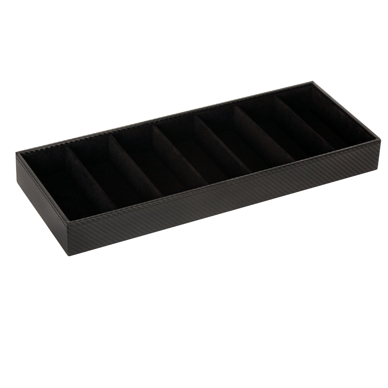 Jackcube Design Organizer Occhiali 7 Scomparti Pelle Nera