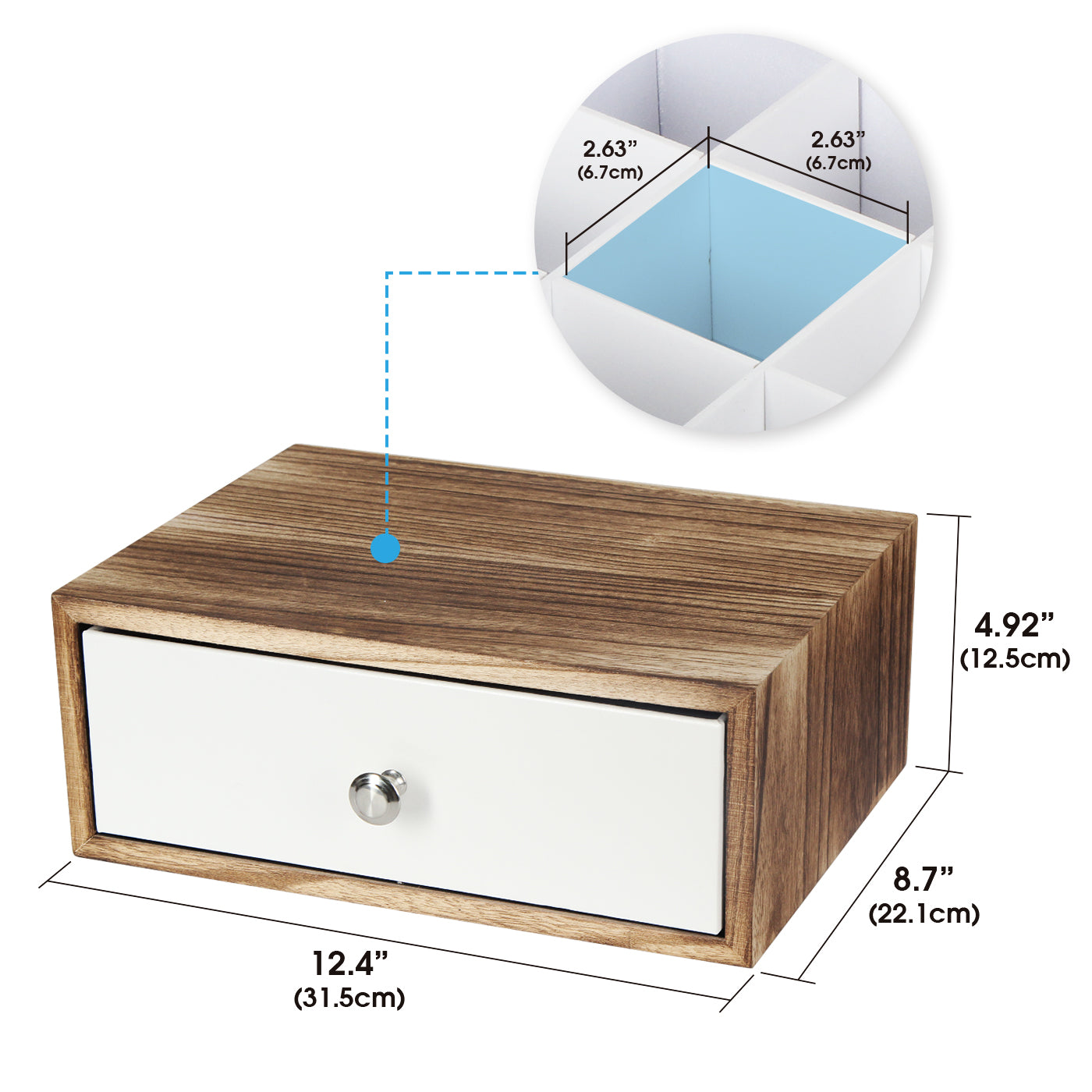 Jackcube Design Kitchen scatola portabustine tè legno 12 scomparti