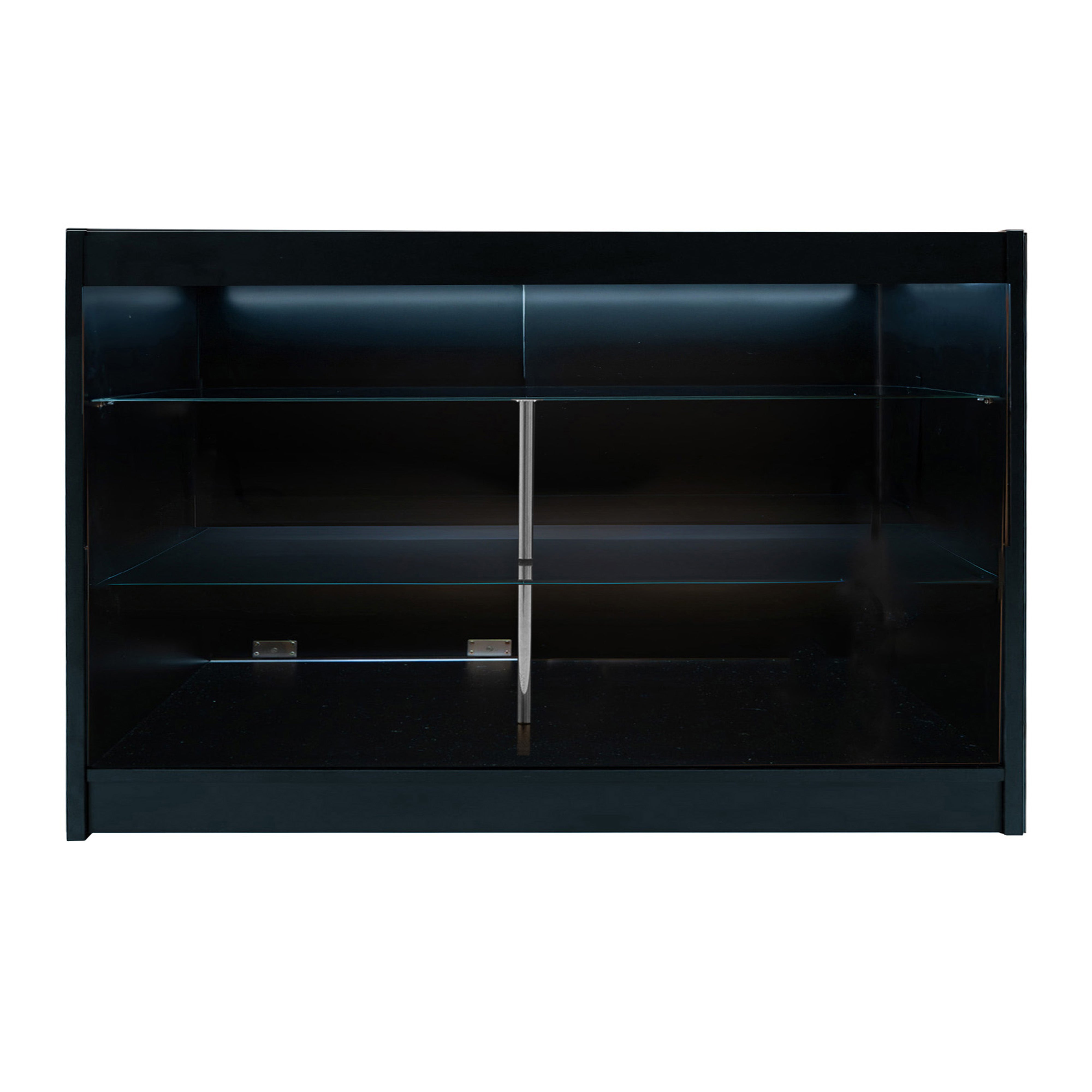 Q-Rax Apollo LED 2xK1500+LM60 Bancone Negozio Nero LED Vetro