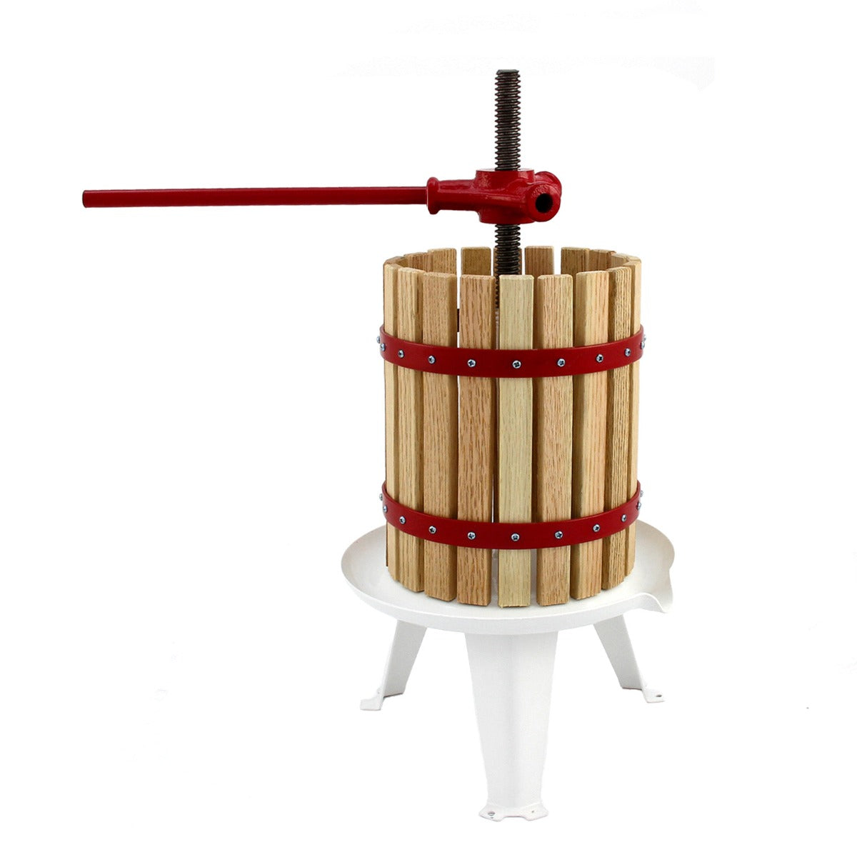 Q-Rax Torchio per Frutta 12 Litri Pressa Succo Quercia