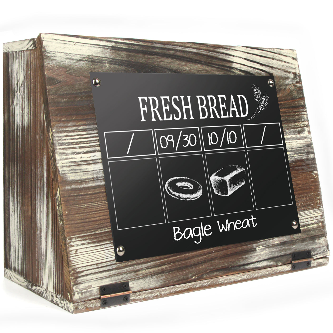 Jackcube Design Kitchen Portapane Legno con Lavagna Doppio Ripiano