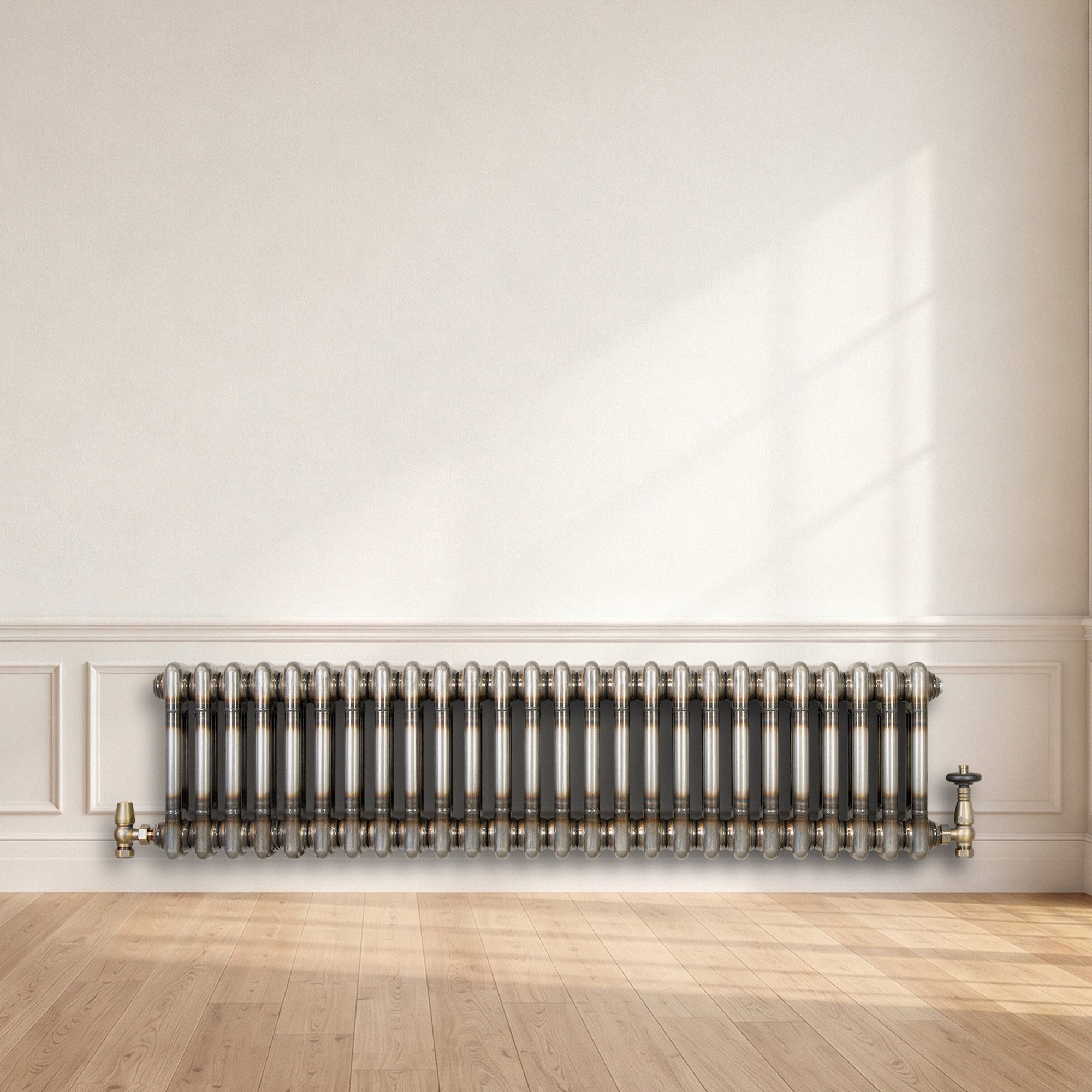 Q-Rax Radiatori Tradizionali 2 Colonne Termosifone 300x1090 Metallo Grezzo