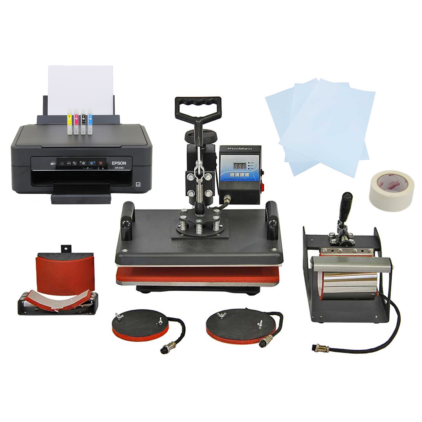 Q-Rax Pressa a Caldo 5 in 1 con Stampante Epson 38x30
