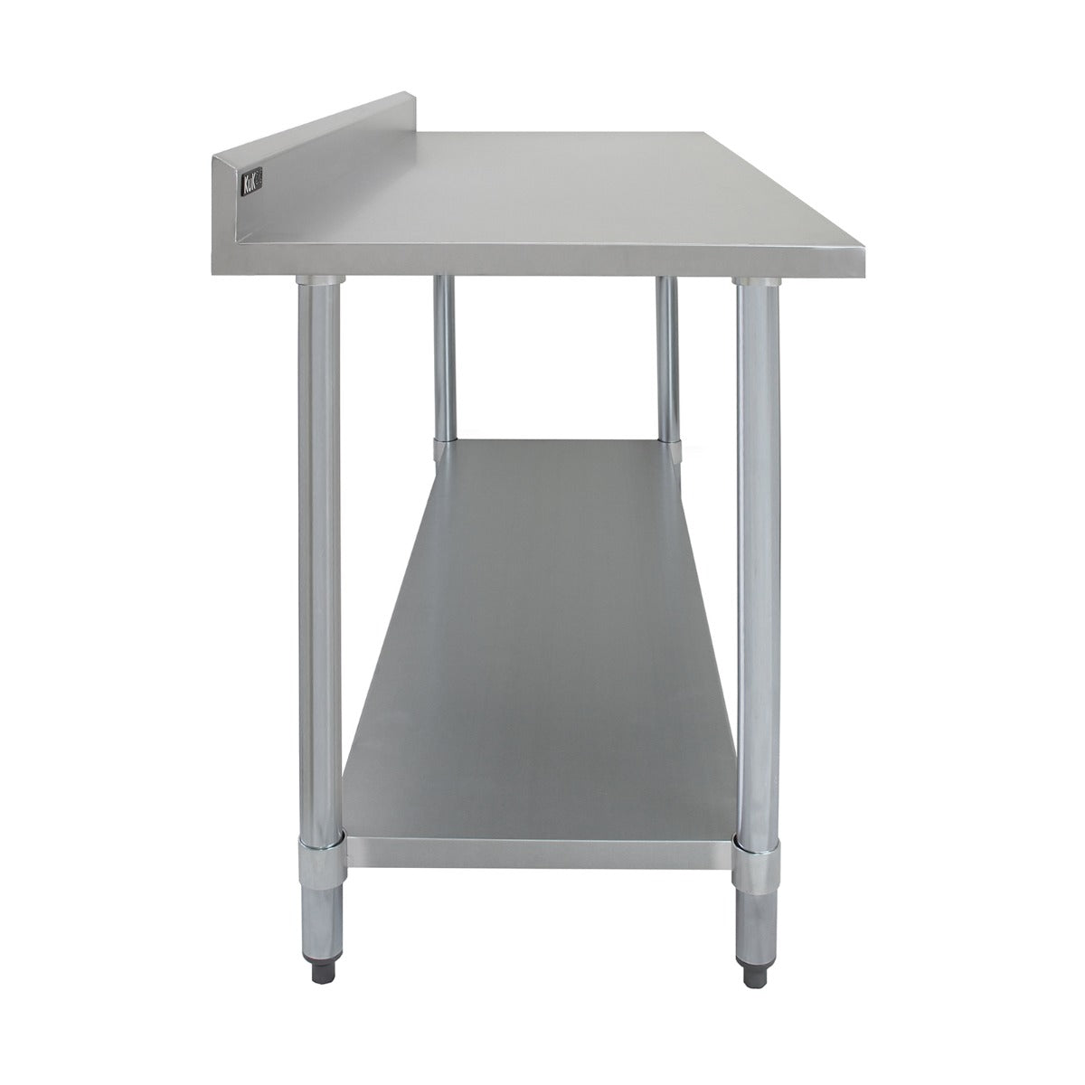 Q-Rax Tavolo Inox 120x60x90cm banco cucina alzatina 250 kg