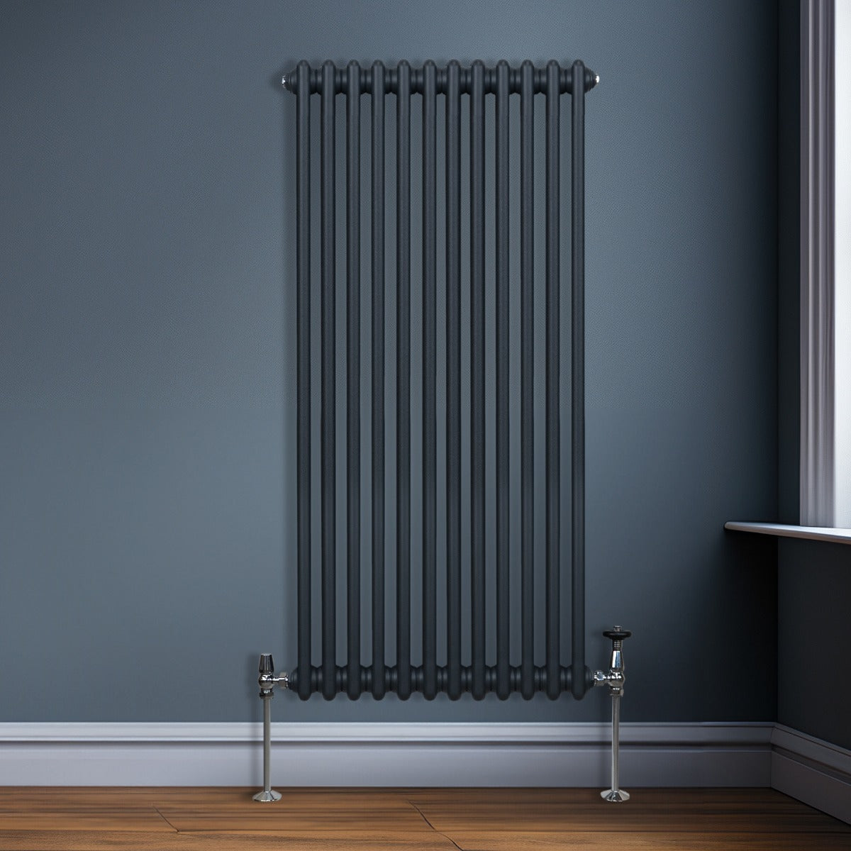 Q-Rax Radiatore Tradizionale 2 Colonne 1500x562 Grigio Antracite
