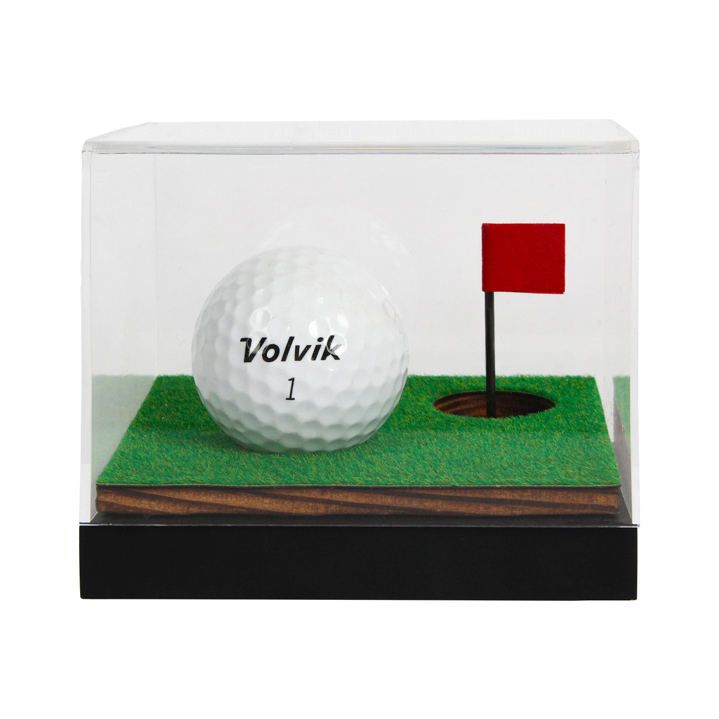 Jackcube Design teca golf acrilico base legno pallina singola