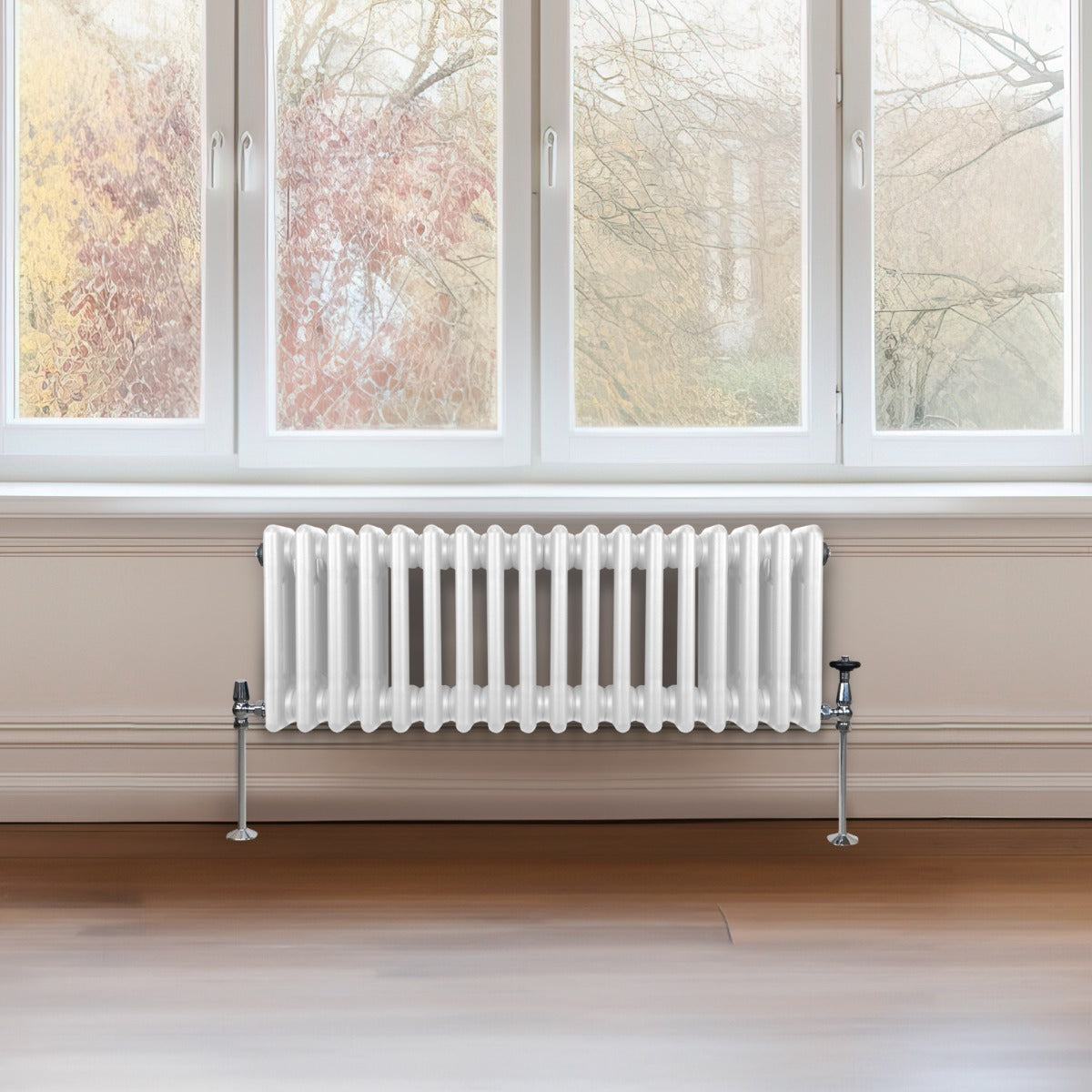 Q-Rax Radiatore Tradizionale 3 Colonne 300x832mm Bianco