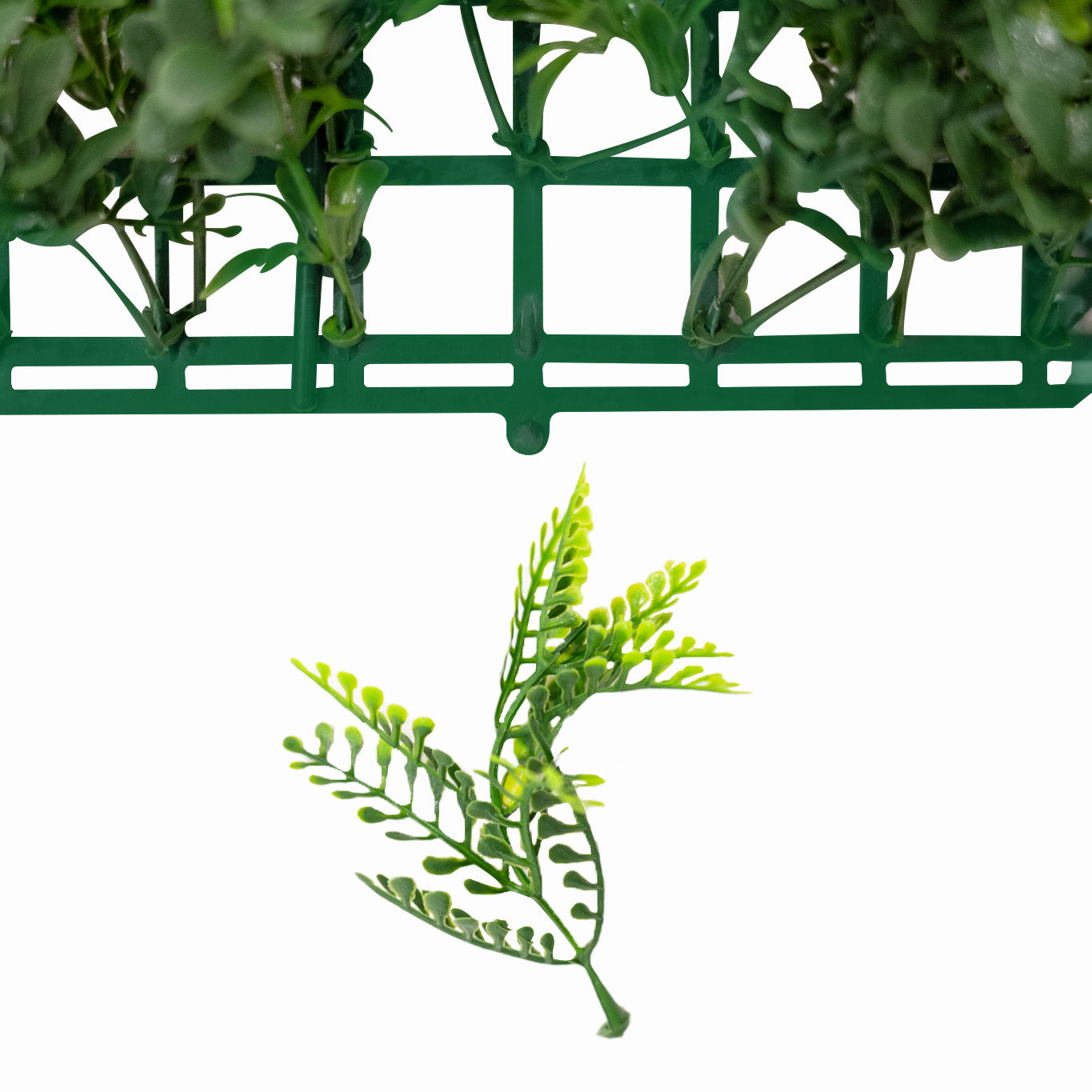 Q-Rax Piastrelle Parete Verde Artificiale 50x150 cm 2 Pezzi