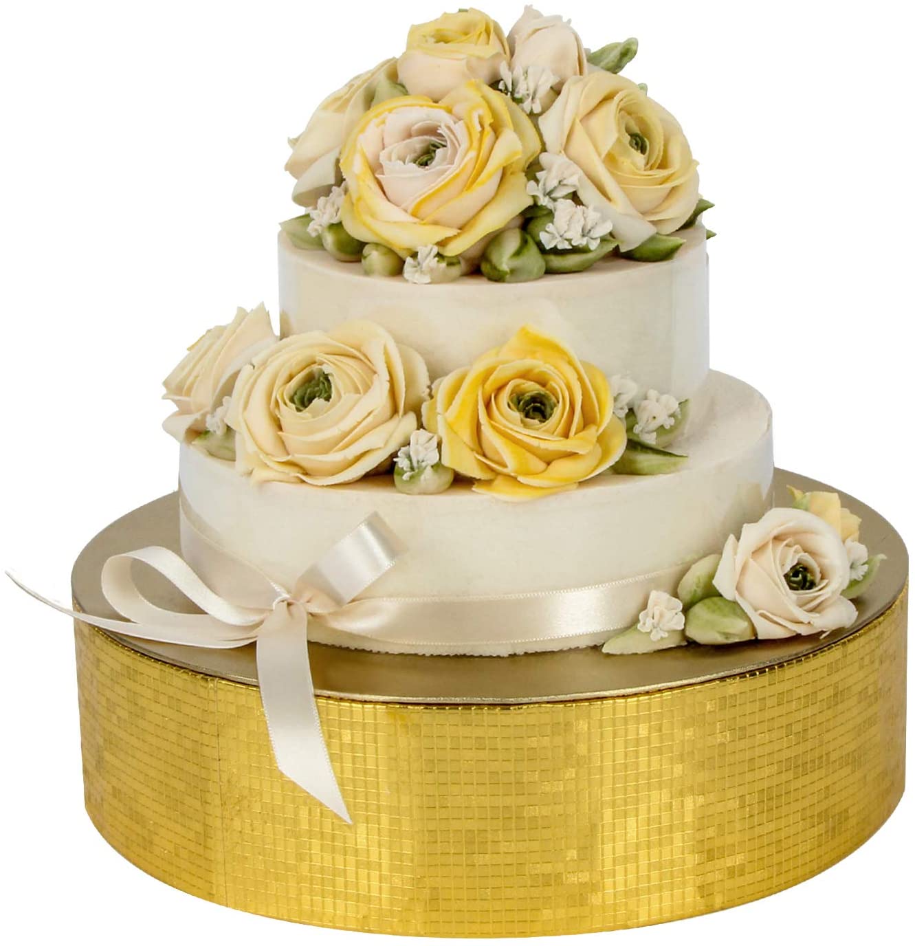 Jackcube Display Alzata Torta Oro 30 cm Cartone Feste