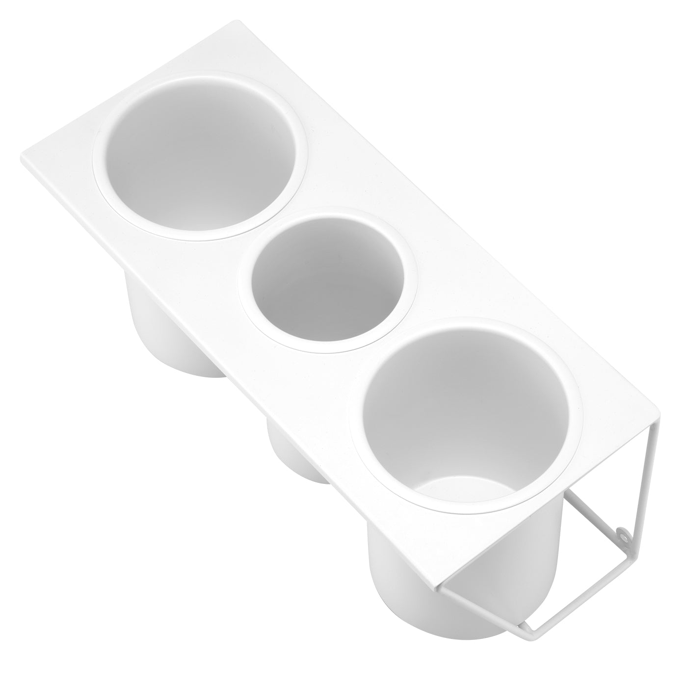 Jackcube Design Bathroom Porta Phon Parete Bianco Acciaio 32 cm