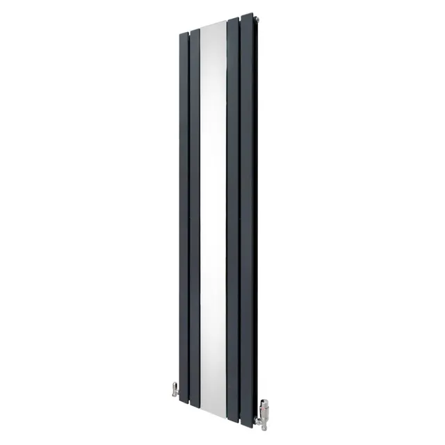 Q-Rax Radiatore a Specchio 1800x425 mm Antracite Valvole