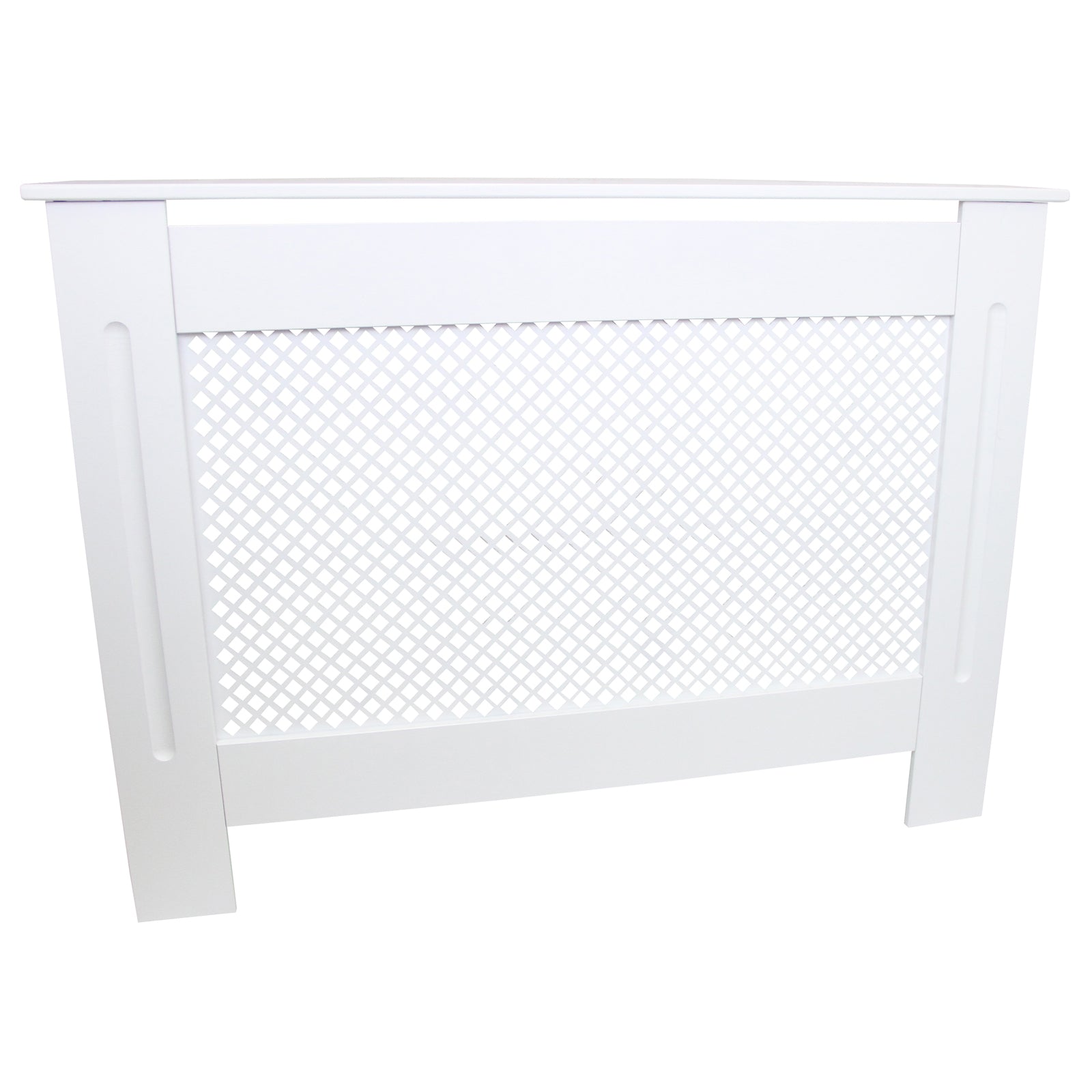 Q-Rax Copritermosifone MDF Bianco 1115 mm griglia mensola 10 kg