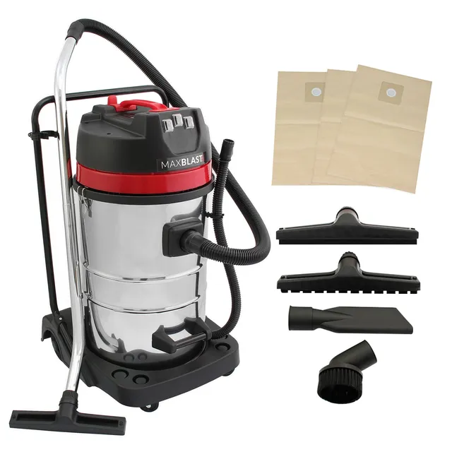 Q-Rax Commercio Artigianato Aspirapolvere Industriale 80L 3000W