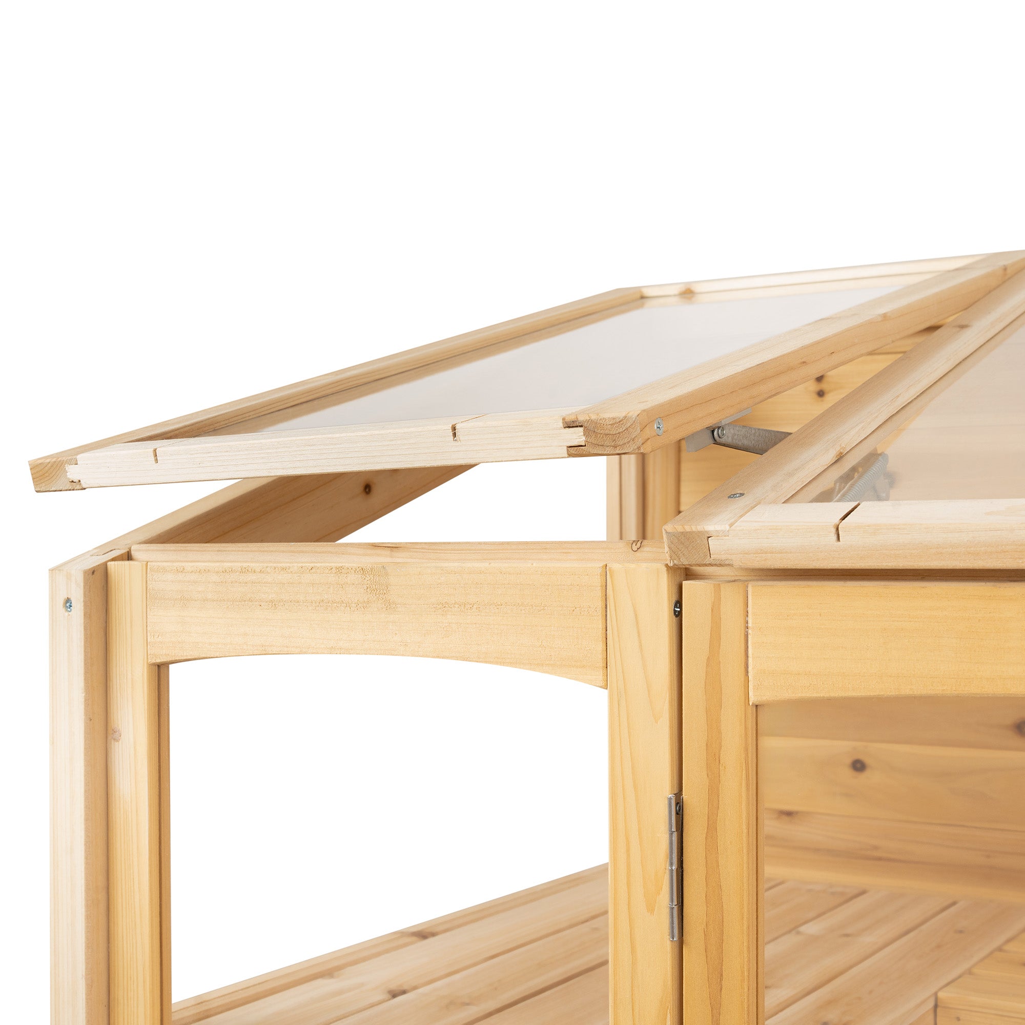 Q-Rax Vittoriana serra giardino legno naturale 152x61
