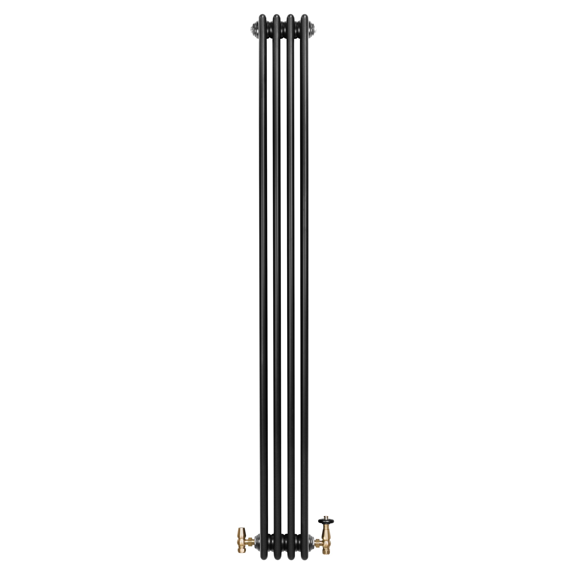 Q-Rax Radiatore Tradizionale 4 Colonne 1800x200 Nero