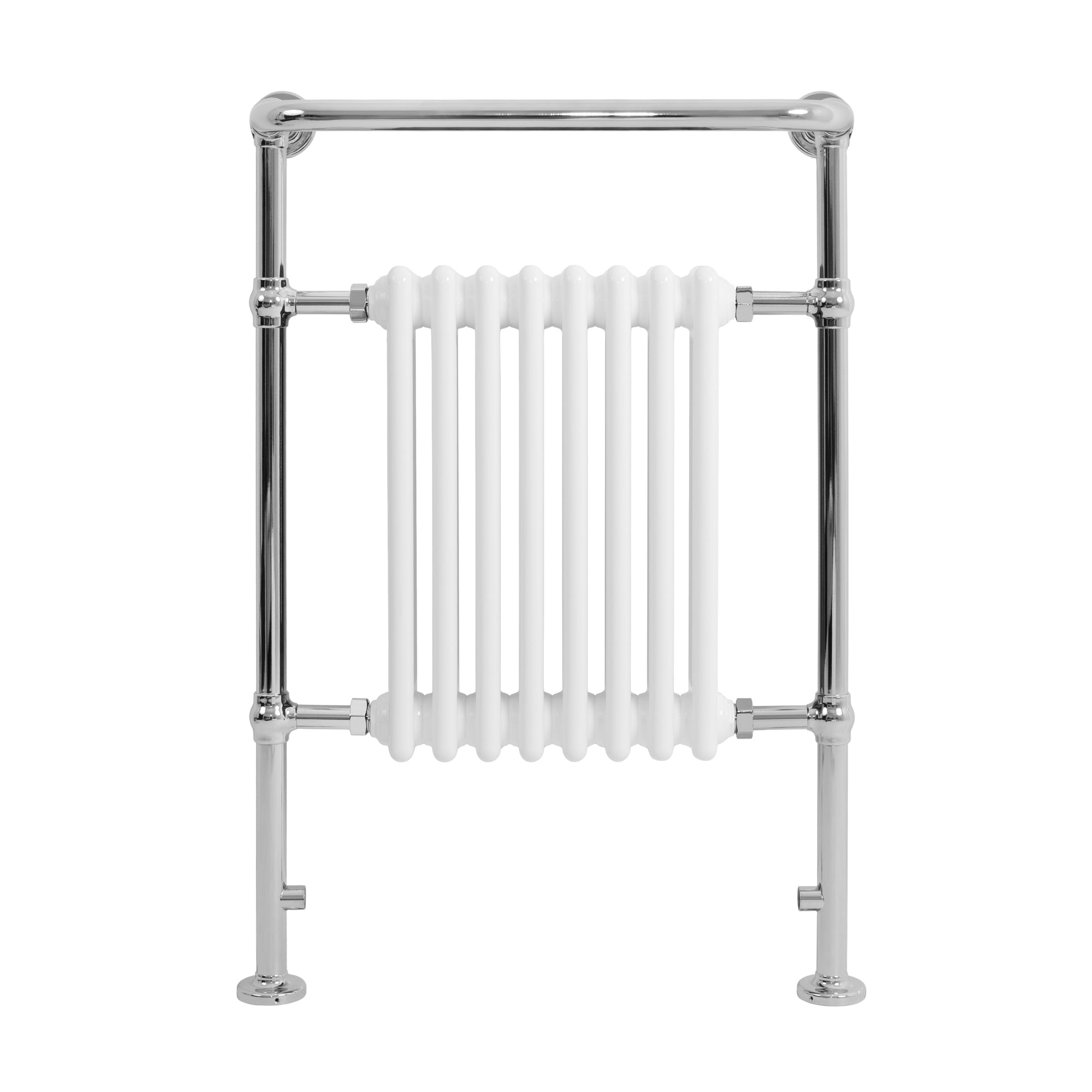 Q-Rax Scaldasalviette 950x660 Bianco con Barra Cromata