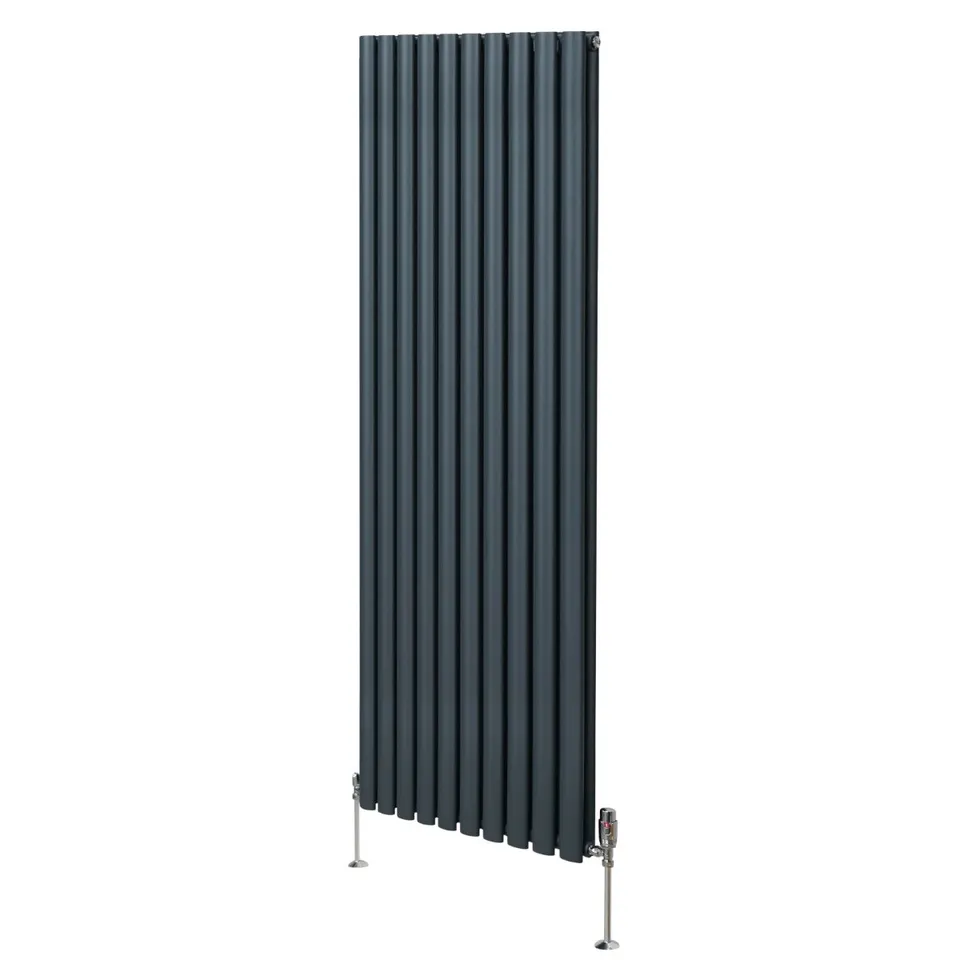 Q-Rax Radiatori Tradizionali 1800x600 radiatore antracite valvole