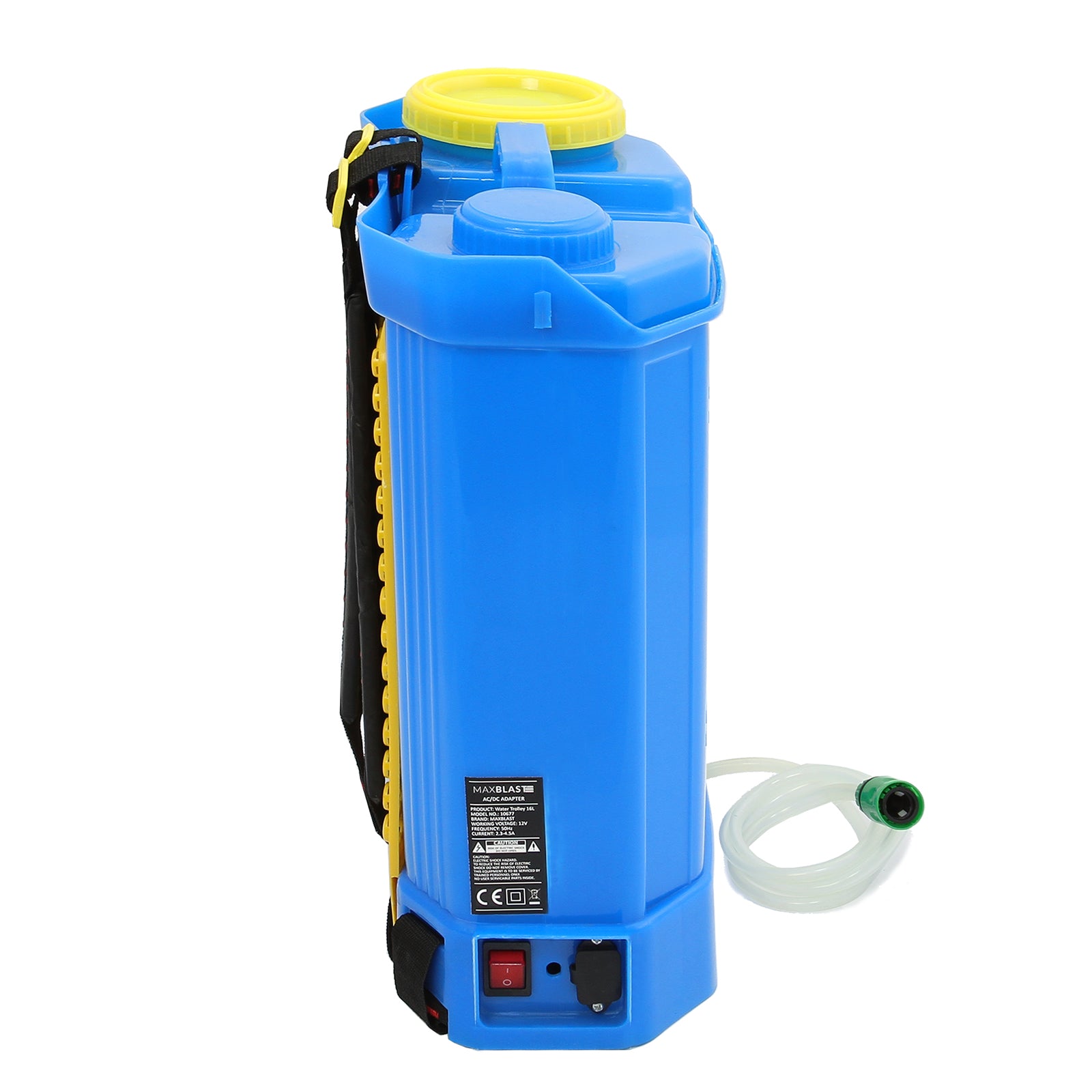 Q-Rax MAXBLAST Zaino Lavavetri Plastica 16 Litri Batteria