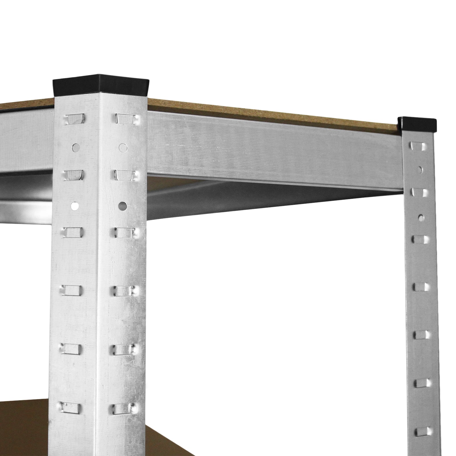 Q-Rax Galwix Scaffale Angolo 90cm Grigio 5 Ripiani Acciaio