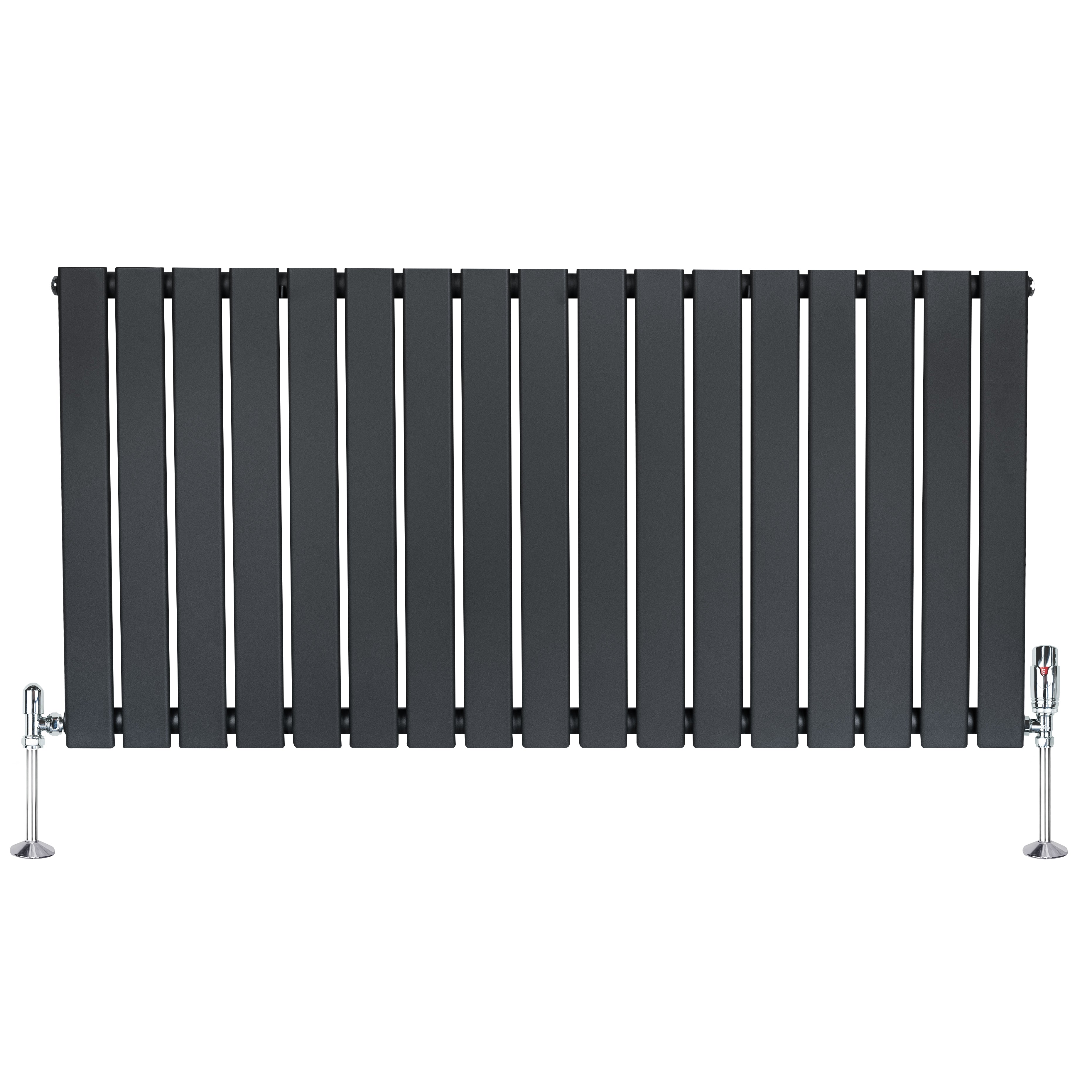 Q-Rax Radiatore Piatto Monocolonna Termosifone 600x1190 Antracite