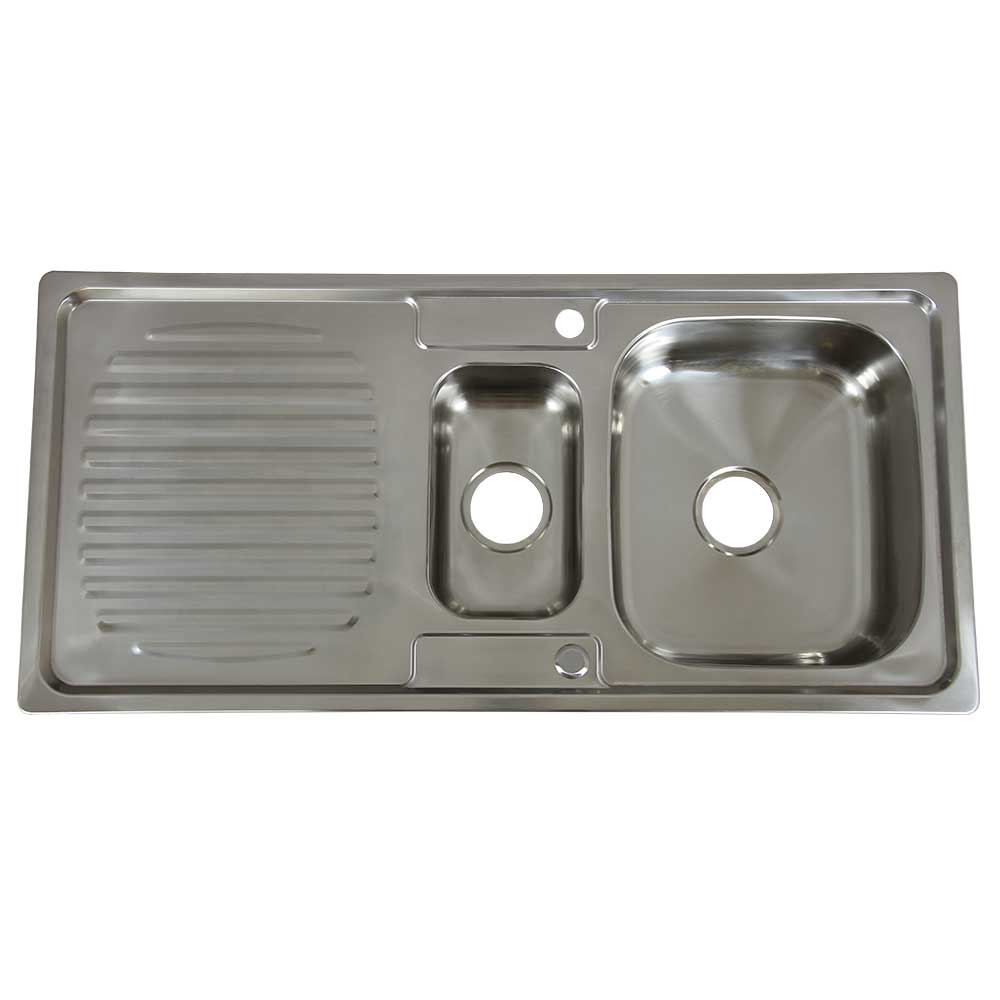 Q-Rax Lavello Cucina Acciaio Inox 1050x500 reversibile