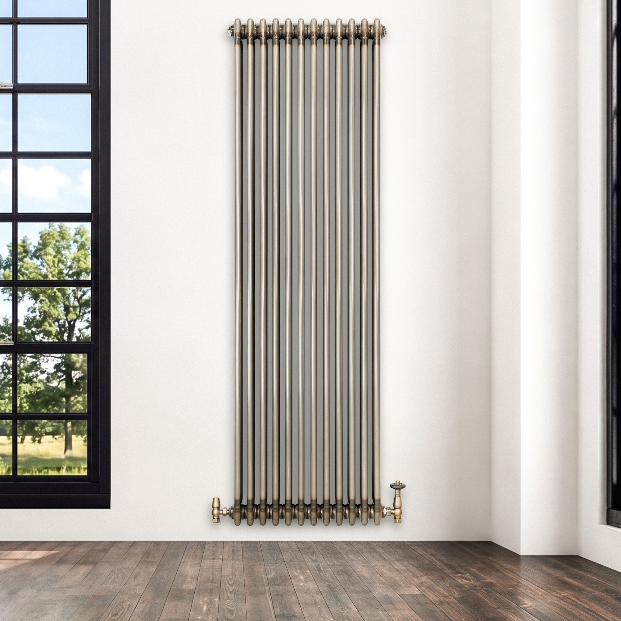 Q-Rax Radiatori Tradizionali 1800x560 Radiatore 3 Colonne Metallo Grezzo