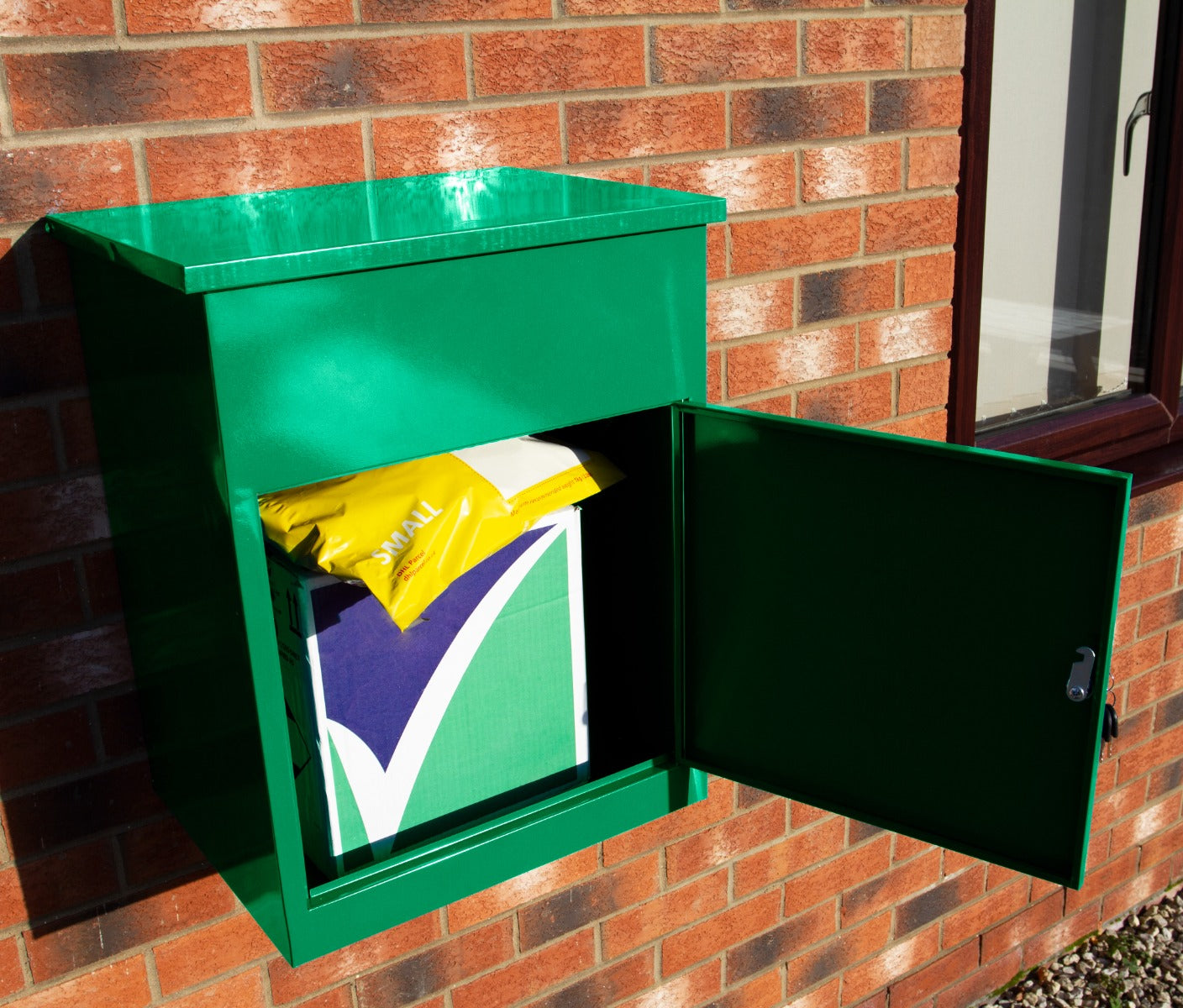 Q-Rax Accessori per la casa Cassetta Postale Pacchi Verde 58cm