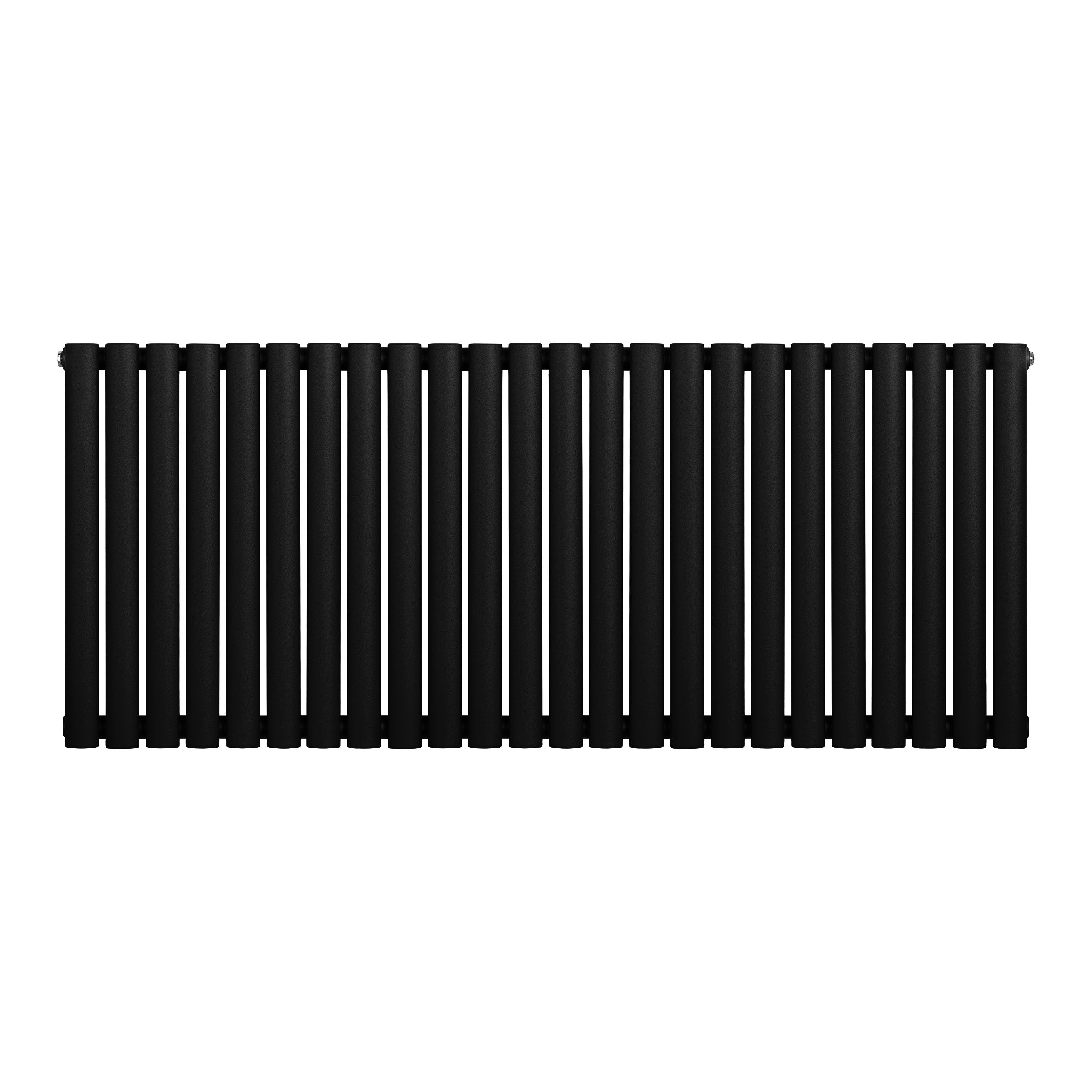 Q-Rax Radiatori Tradizionali Ovale 1 Colonna 600x1440 mm Nero