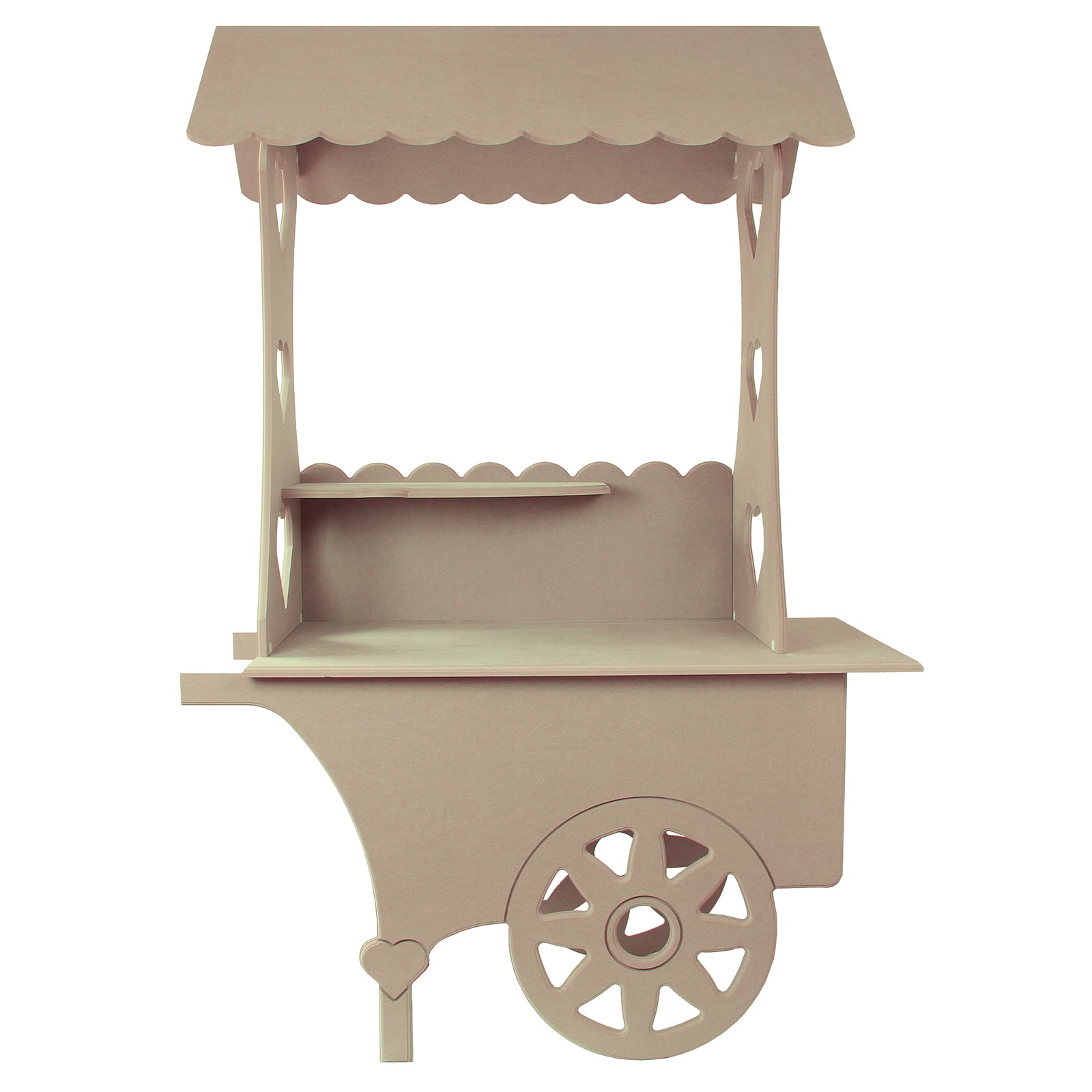 Q-Rax Carretto Dolci MDF 132cm per Matrimonio e Feste