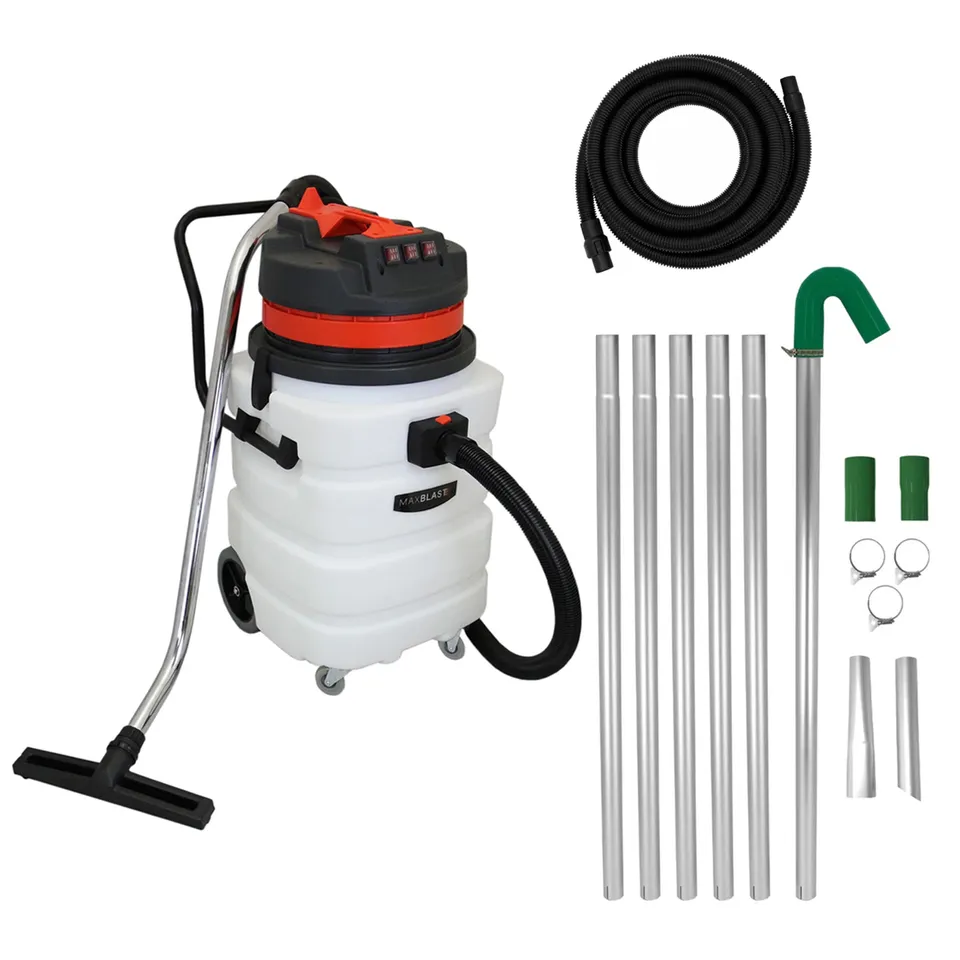 Q-Rax Aspirapolvere Industriale 90L Secco Umido 3000W Grondaie