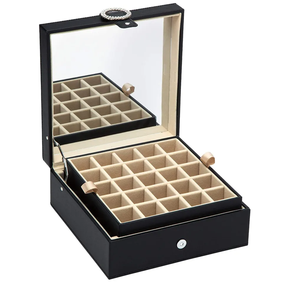 Jackcube Design Makeup & Jewelry Scatola Porta Orecchini Nero 50 Scomparti